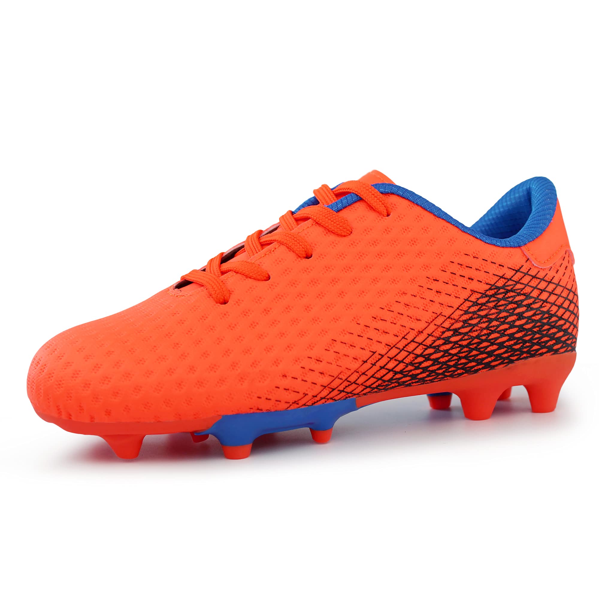 Hawkwell Kids Firm Ground Soccer Cleats - Comfortable Athletic Shoes for Toddler, Little Kid & Big Kid - Perfect for Outdoor Training, Games & Youth Leagues