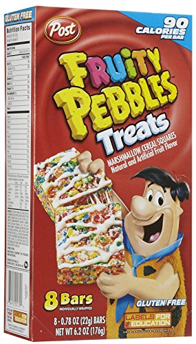 Fruity Pebbles Cereal Bars - 6.2 oz Box | Delicious Breakfast Snacks & After-School Treats for Kids | Perfect for Lunchboxes, Parties & On-the-Go Snacking