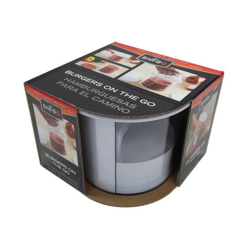 Chef Master 12-Piece Mr. Bar B Q Multi-Layer Burger Press Set - Perfect for BBQ Parties, Backyard Grilling & Homemade Burger Making