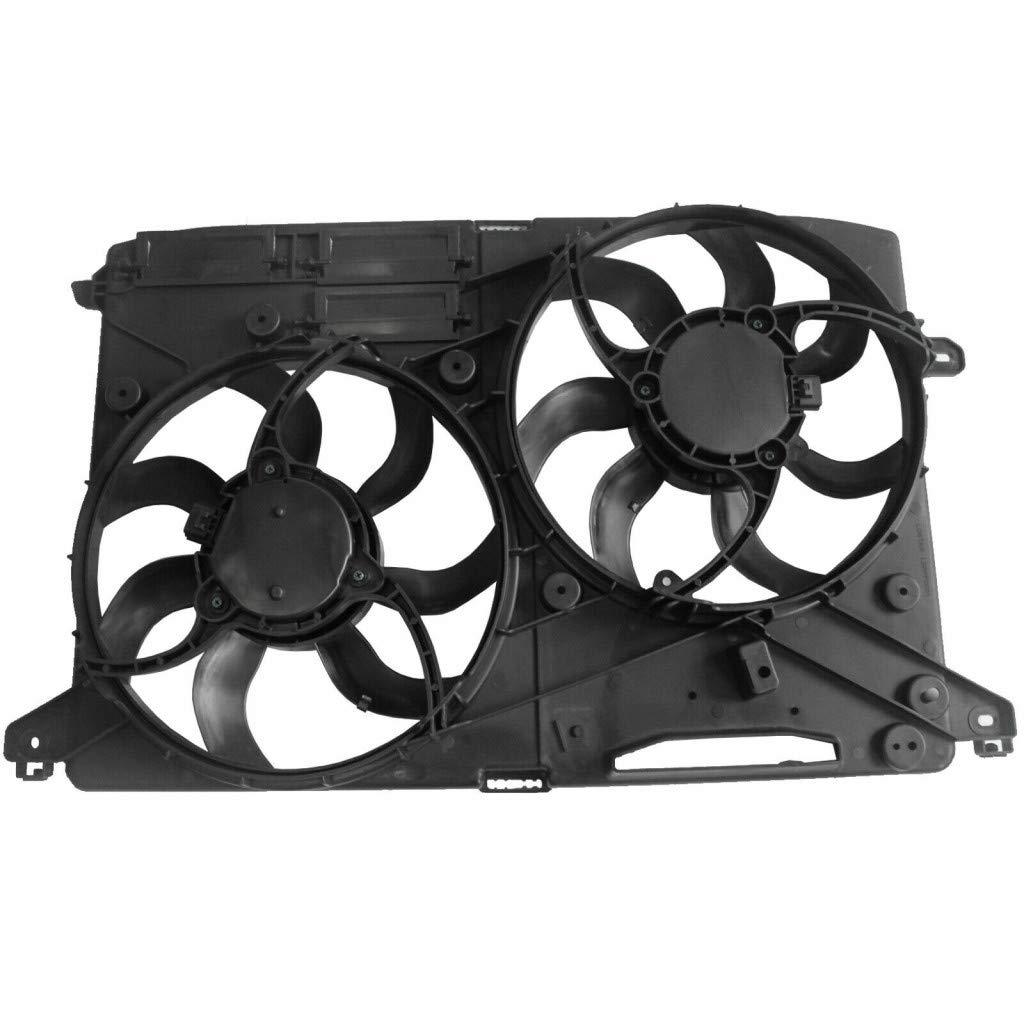 2017-2018-2019 Ford Fusion 2.0L Turbo Radiator & A/C Condenser Fan Assembly Replacement for FO3115221 FG9Z-8C607-A | Perfect for Cooling System Repair & Maintenance