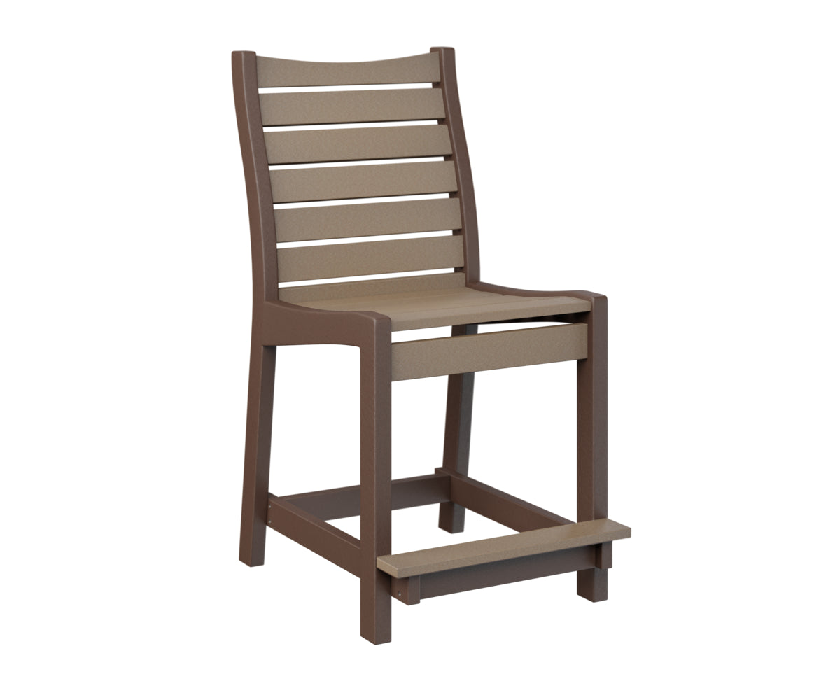 Berlin Gardens Bristol Counter Chair - Stylish Bar Stool for Kitchen Island, Breakfast Nook & Outdoor Dining - Adjustable Height & Comfortable Seating