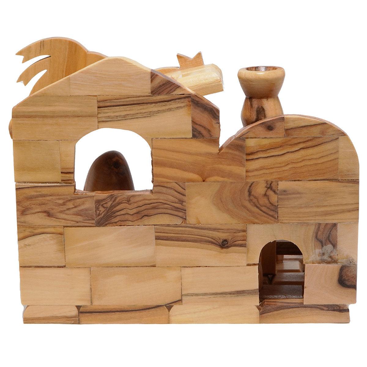 Handcrafted Olive Wood Nativity Scene Set - 5.7 Inch Christmas Figurines for Home Decor, Gift & Holiday Display