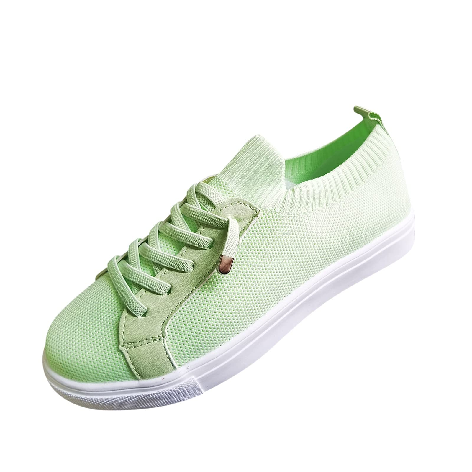 Breathable Slip-On Women's Sneakers - Lightweight Casual Walking Shoes for Outdoor, Travel & Everyday Wear | Comfortable Green Fashion Sneakers for Women