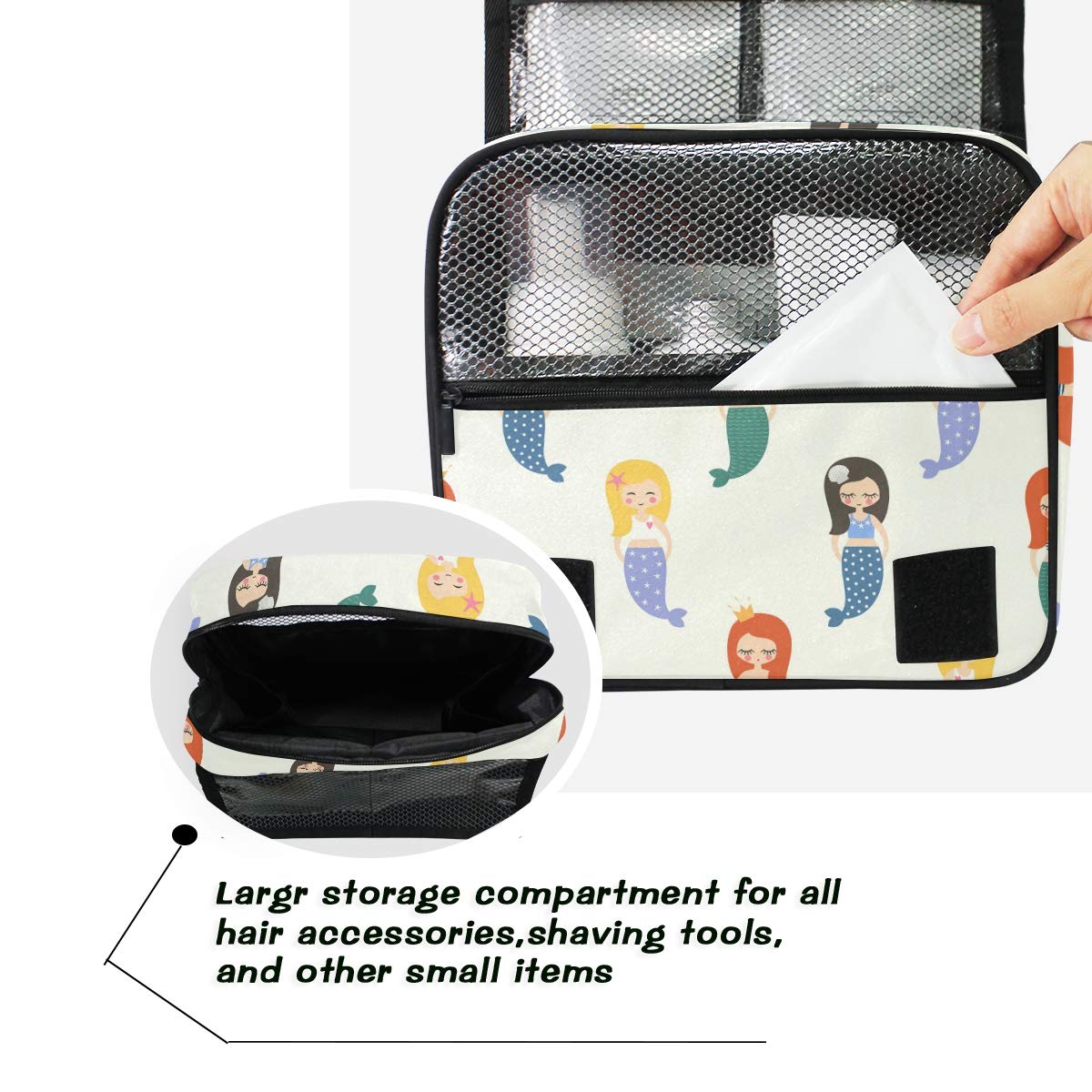 Waterproof Hanging Travel Toiletry Bag - Portable Cosmetic Organizer for Men & Women - Perfect for Camping, Gym, Business Trips & Vacation Essentials