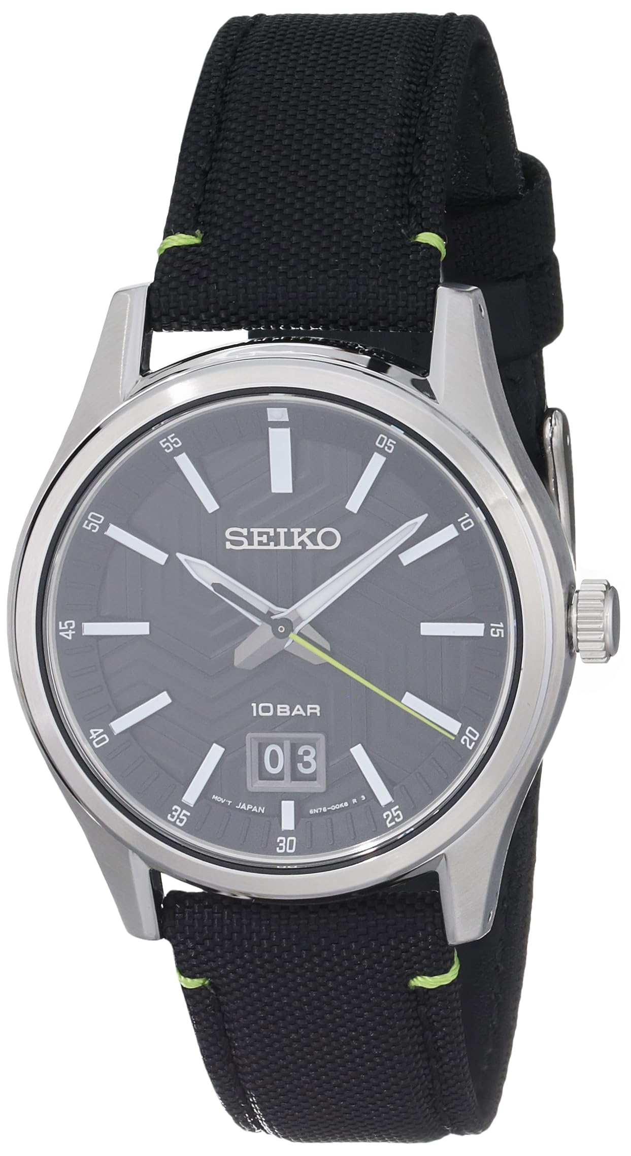 SEIKO Men's Watches - Essentials SS Quartz Black Dial Watch for Business, Casual & Formal Wear | Water Resistant & Durable Stainless Steel Band
