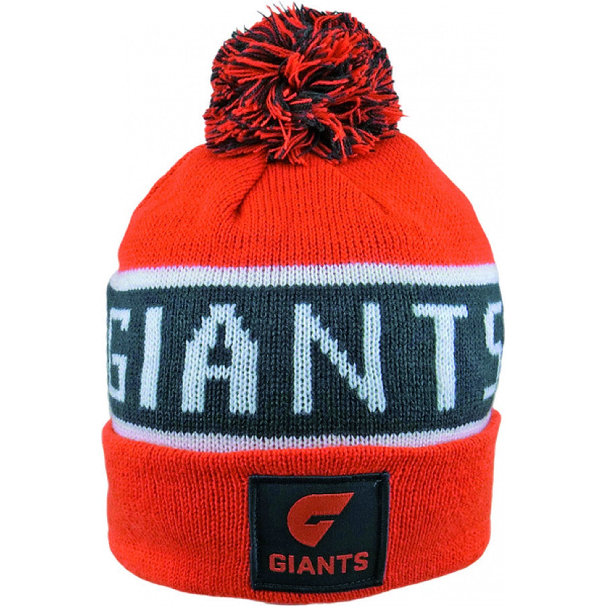 Burley Sekem GWS Giants AFL Beanie - Official Team Logo Knit Hat for Men & Women - Perfect for Cold Weather & Game Day Support