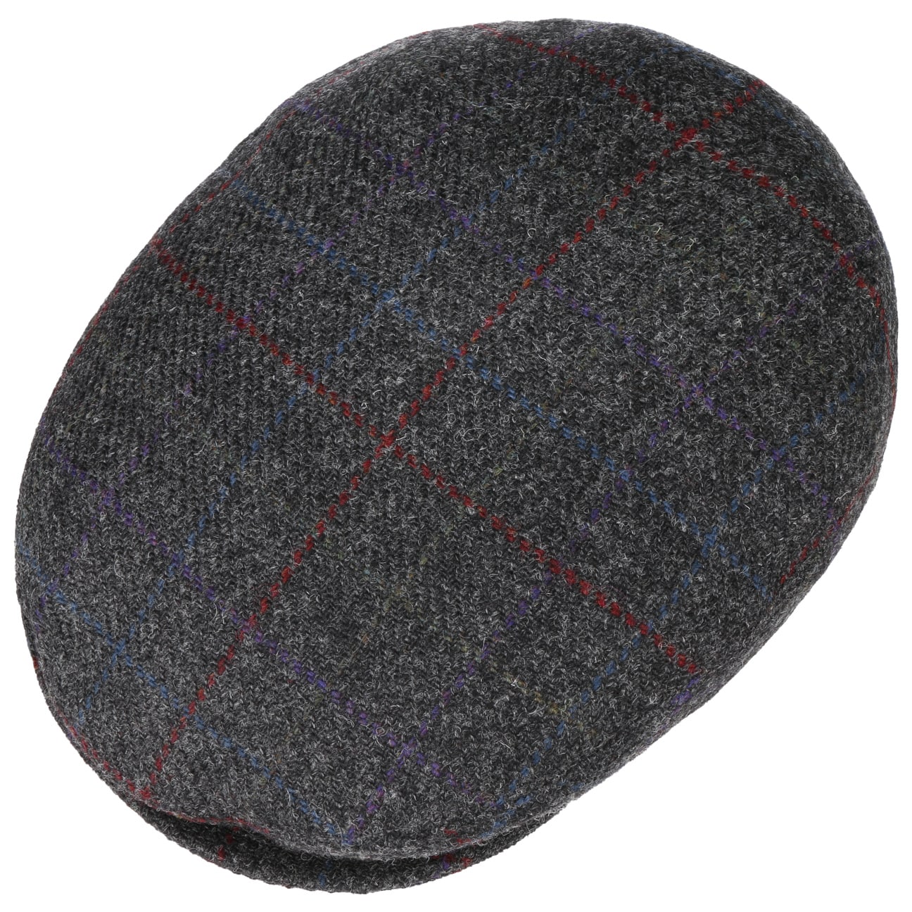 Bailey 1922 Lord Windowpane Plaid Flat Cap - Classic Wool Ivy Hat for Men | Perfect for Outdoor Activities, Golf, and Casual Wear