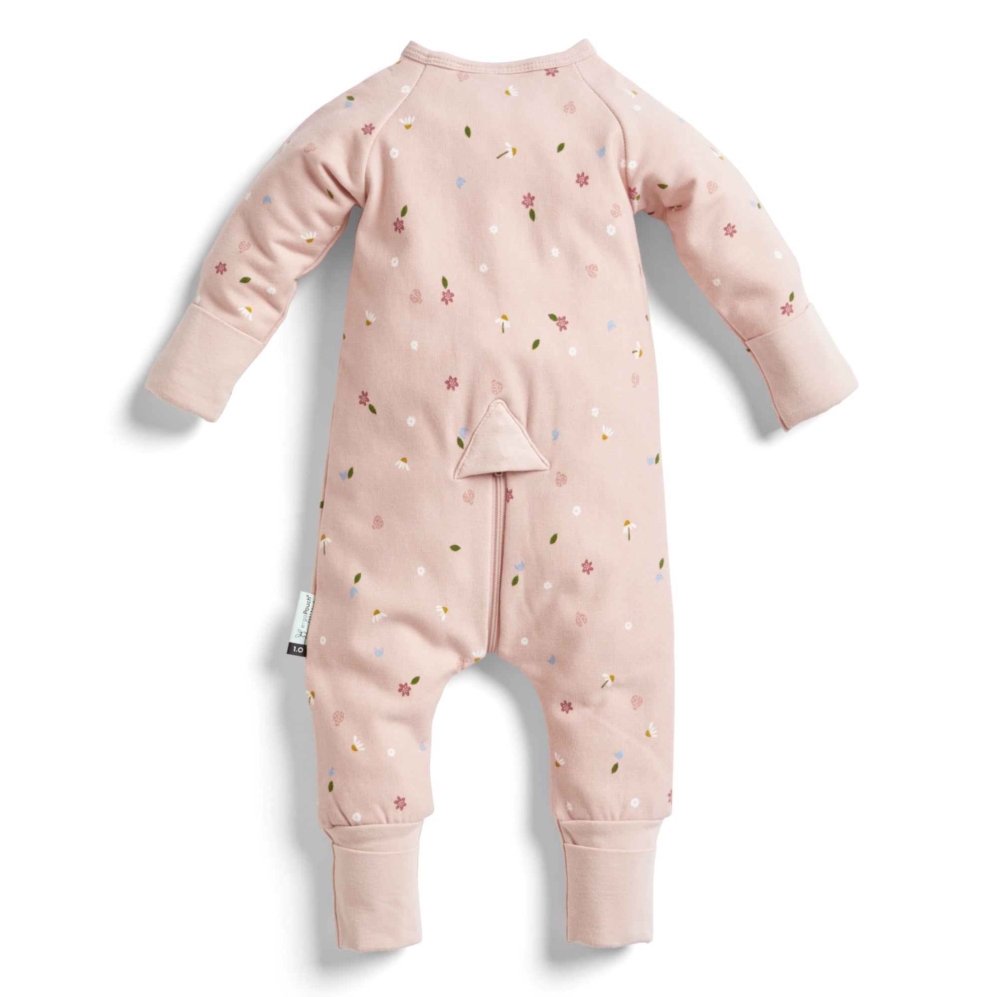ErgoPouch 1.0 TOG Long Sleeve Sleep Zip Bodysuit - Baby Sleepwear with Daisy Print for Cozy Nights & Nap Time