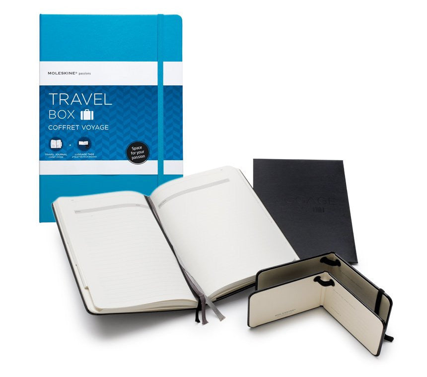 Moleskine Passion Travel Journal Gift Set - Premium Leather Notebook for Writing, Sketching & Note Taking - Perfect Travel Companion for Adventurers & Writers