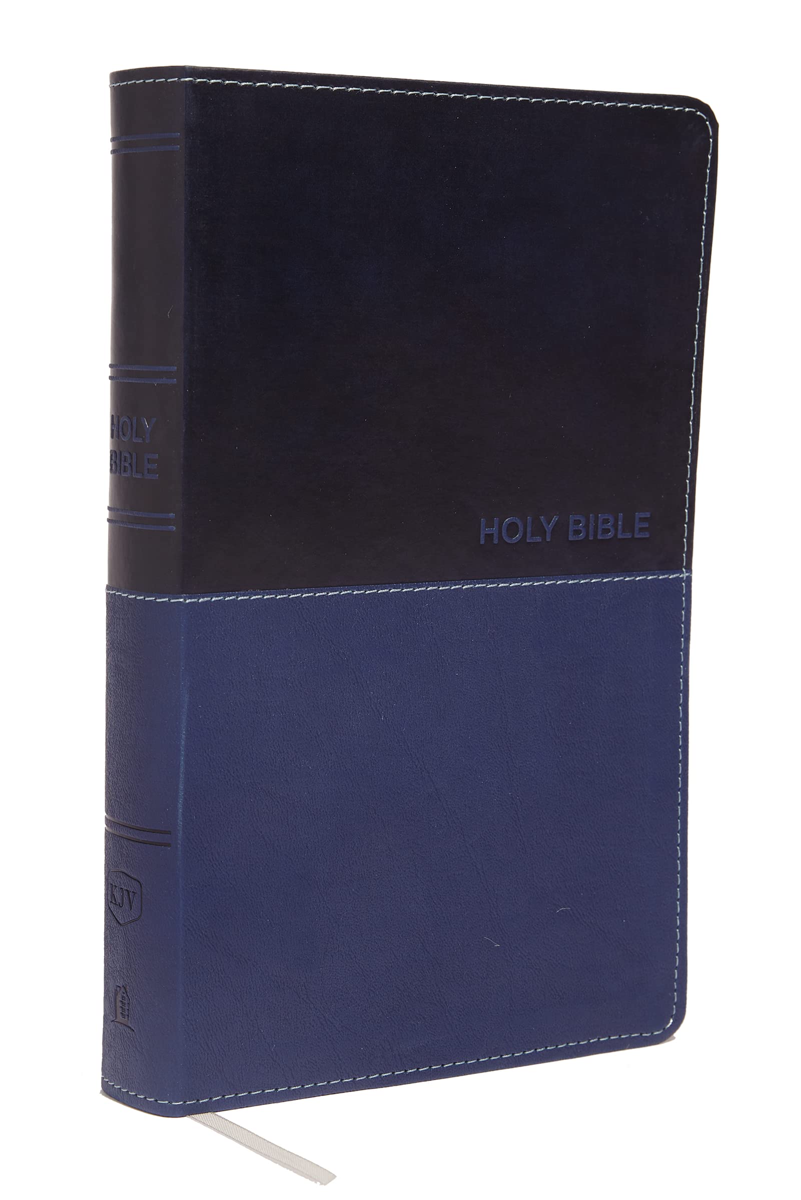 KJV Holy Bible - Deluxe Blue Leathersoft Gift Edition with Red Letter Comfort Print | King James Version for Daily Devotion, Bible Study & Church Services