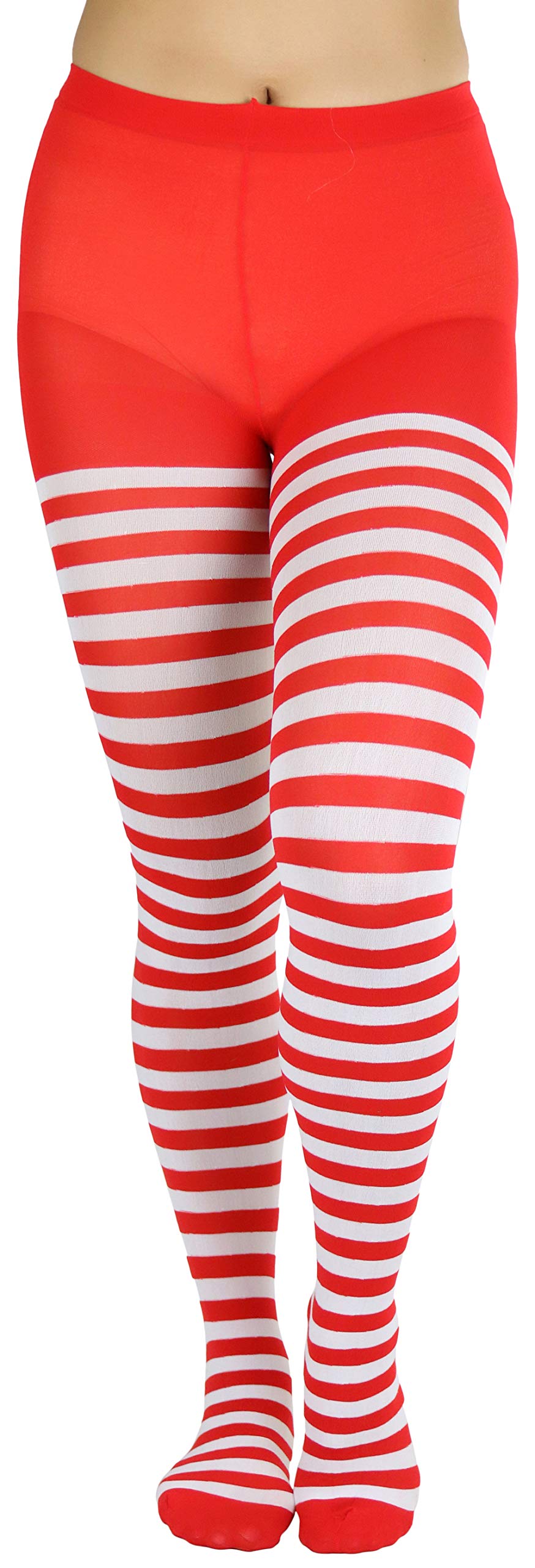 ToBeInStyle Women's Vibrant Rainbow Multicolor Fashion Tights - Fun Novelty Sheer Stockings for Dance, Cosplay & Party Outfits