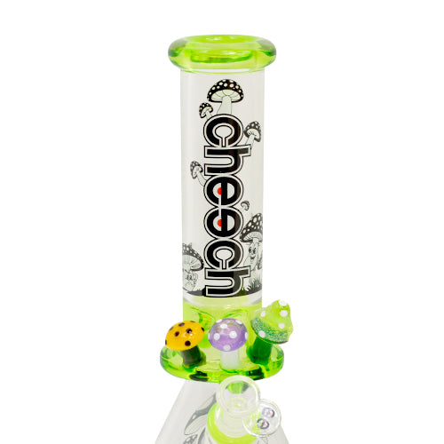 Premium Cheech Glass Mushroom Bong - Handcrafted Artistic Water Pipe for Smooth Smoking | Perfect for Home Use, Parties & Gifts
