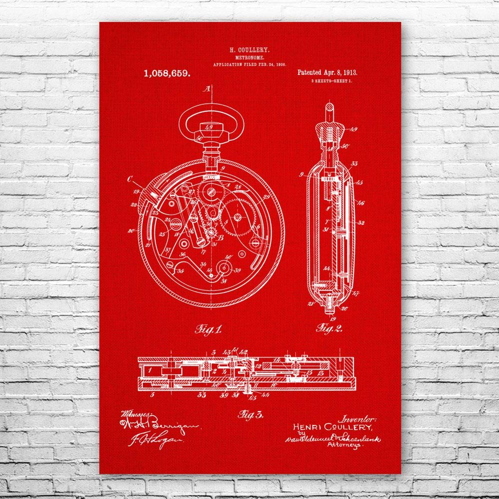 Vintage Pocket Watch Blueprint Poster - Watchmaker & Jewelry Shop Decor for Watch Lovers - 11x17 Inch Wall Art