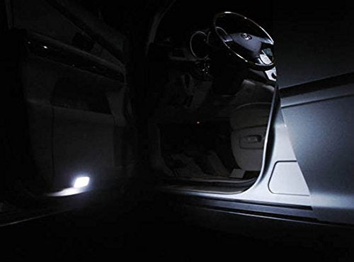 10-Pack White 1 LED 168 175 194 2825 W5W T10 LED Bulbs - Super Bright Car Interior Lights for Dome, Map, Trunk & License Plate Lighting