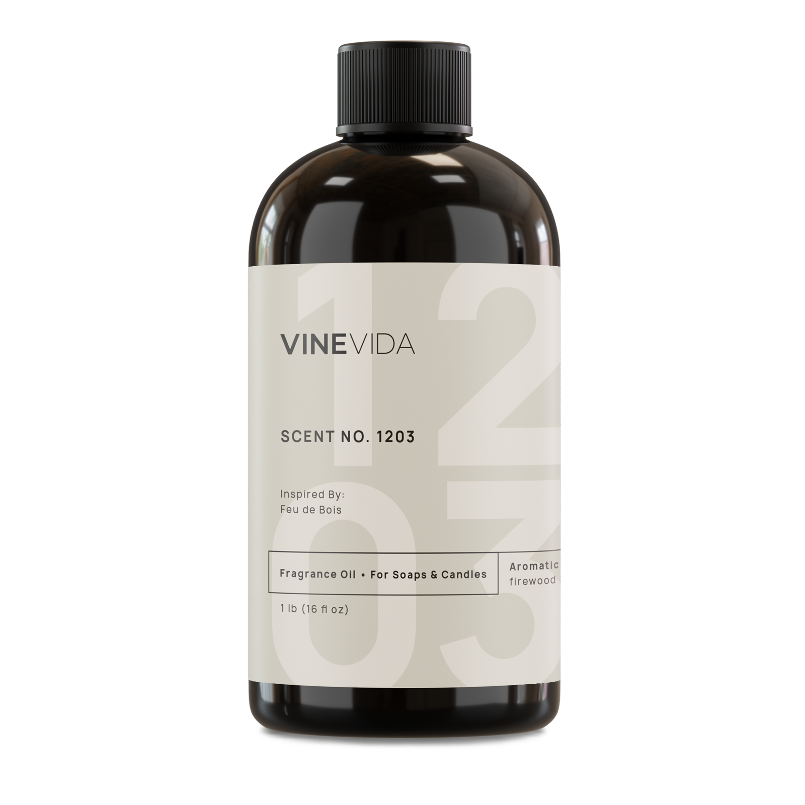 Premium No. 1203 Fragrance Oil for Soaps & Candles - Feu de Bois by Diptyque Inspired Scent - Perfect for Home Aromatherapy, DIY Crafts & Relaxation