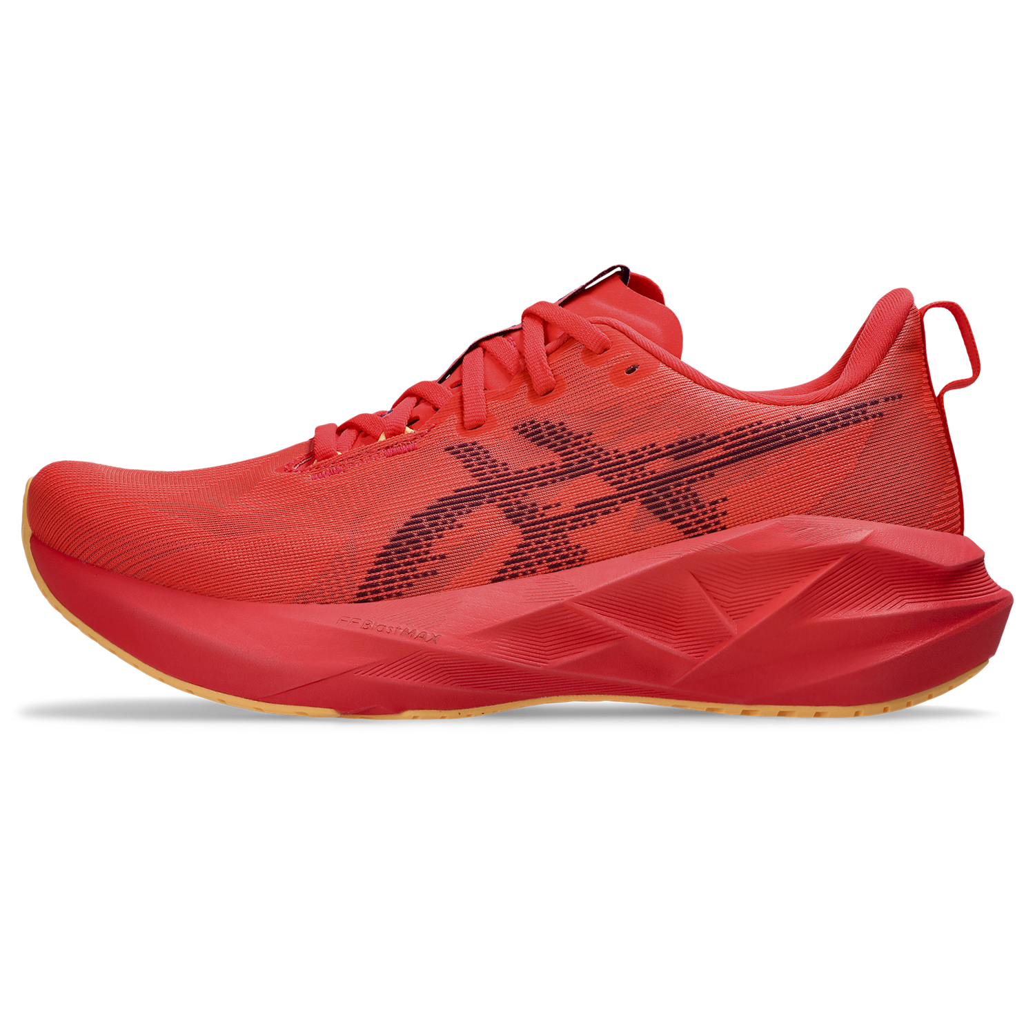 ASICS Men's Novablast 5 Running Shoes - Flash Red/Edo Purple - Lightweight Cushioned Sneakers for Jogging, Gym Workouts & Daily Wear