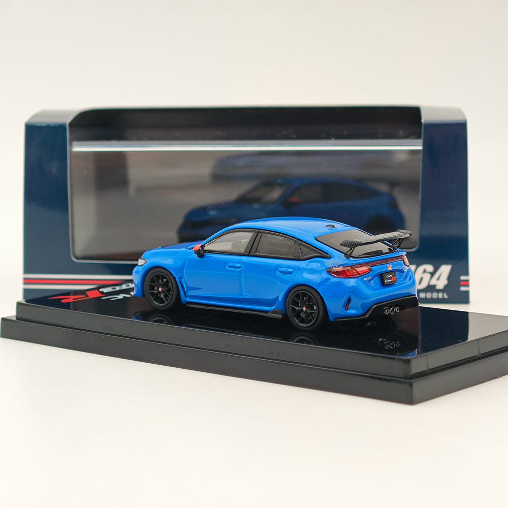 1/64 Scale Hobby Japan Honda Civic Type R (FL5) Blue Diecast Model Car - Collectible Miniature Vehicle for Display, Gifts & Racing Enthusiasts