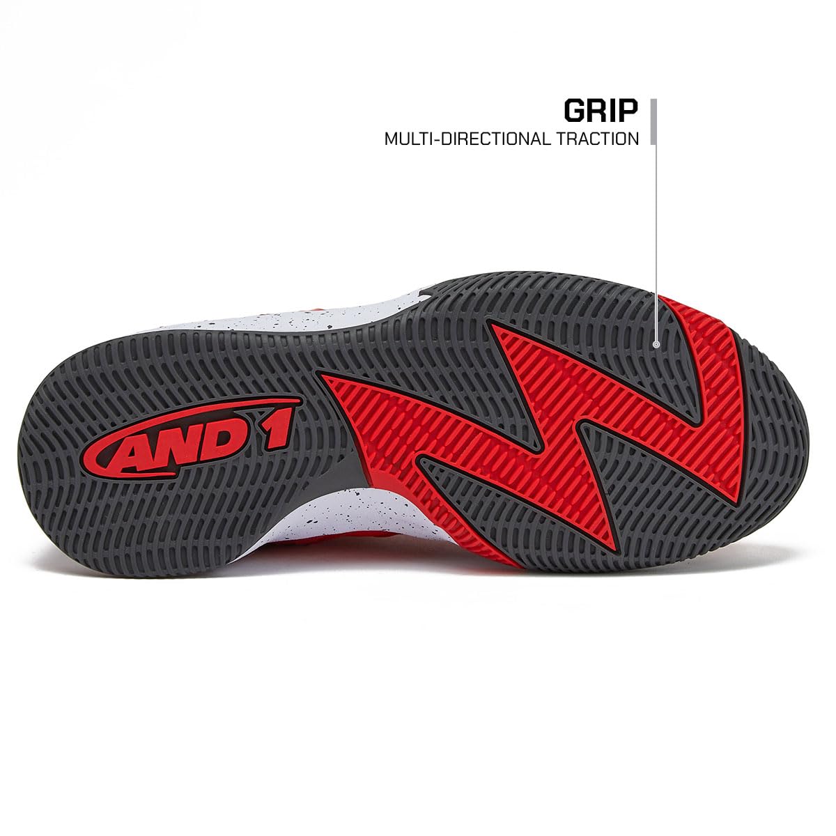 AND1 Turnaround Men's Basketball Shoes - Indoor & Outdoor Court Sneakers for Street & Game Play - Sizes 7-16 - Perfect for Training, Pickup Games & Casual Wear