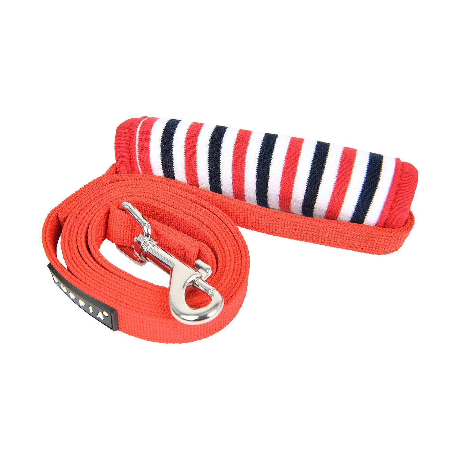 Puppia Seaman Dog Leash - Red - Adjustable & Durable Pet Walking Lead for Small to Medium Dogs - Perfect for Daily Walks, Training & Outdoor Adventures