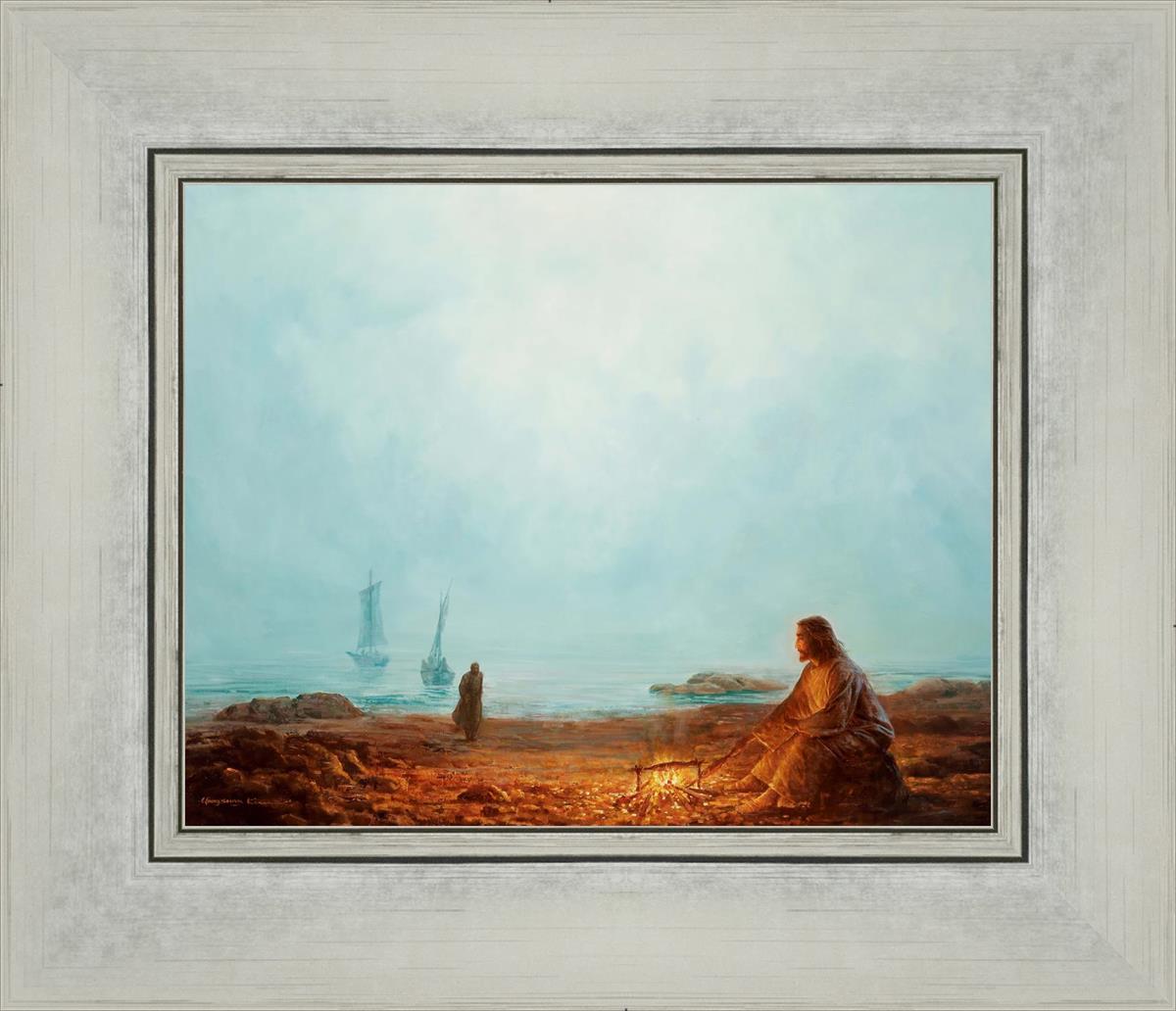 By The Shore By Yongsung Kim - Coastal Wall Art Print for Beach House Decor, Ocean Themed Living Room & Bedroom