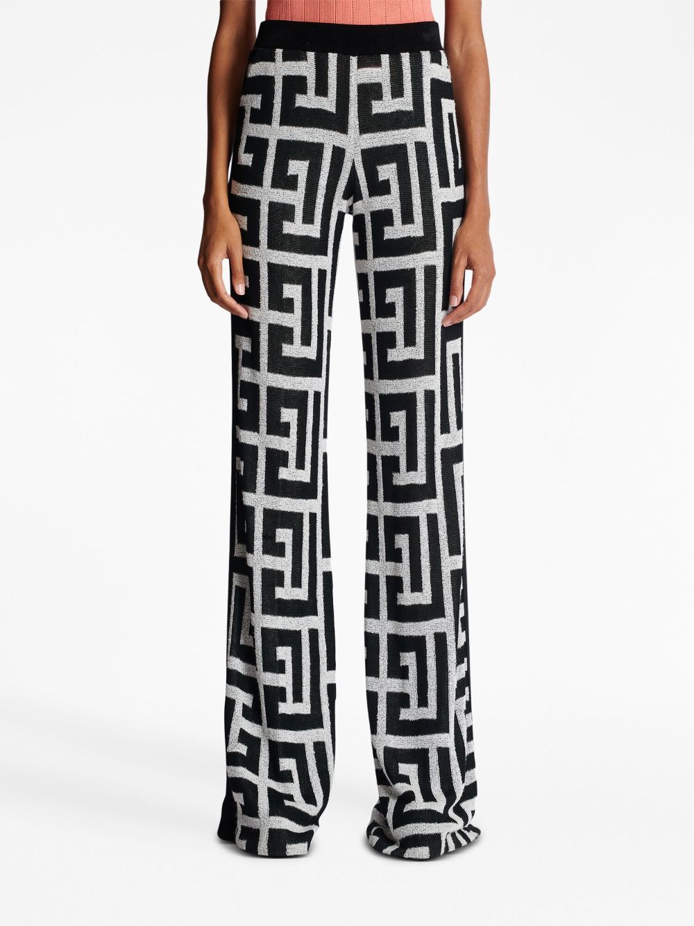 Balmain Black Trousers for Women - High Waist Slim Fit Dress Pants for Work, Office & Evening Wear