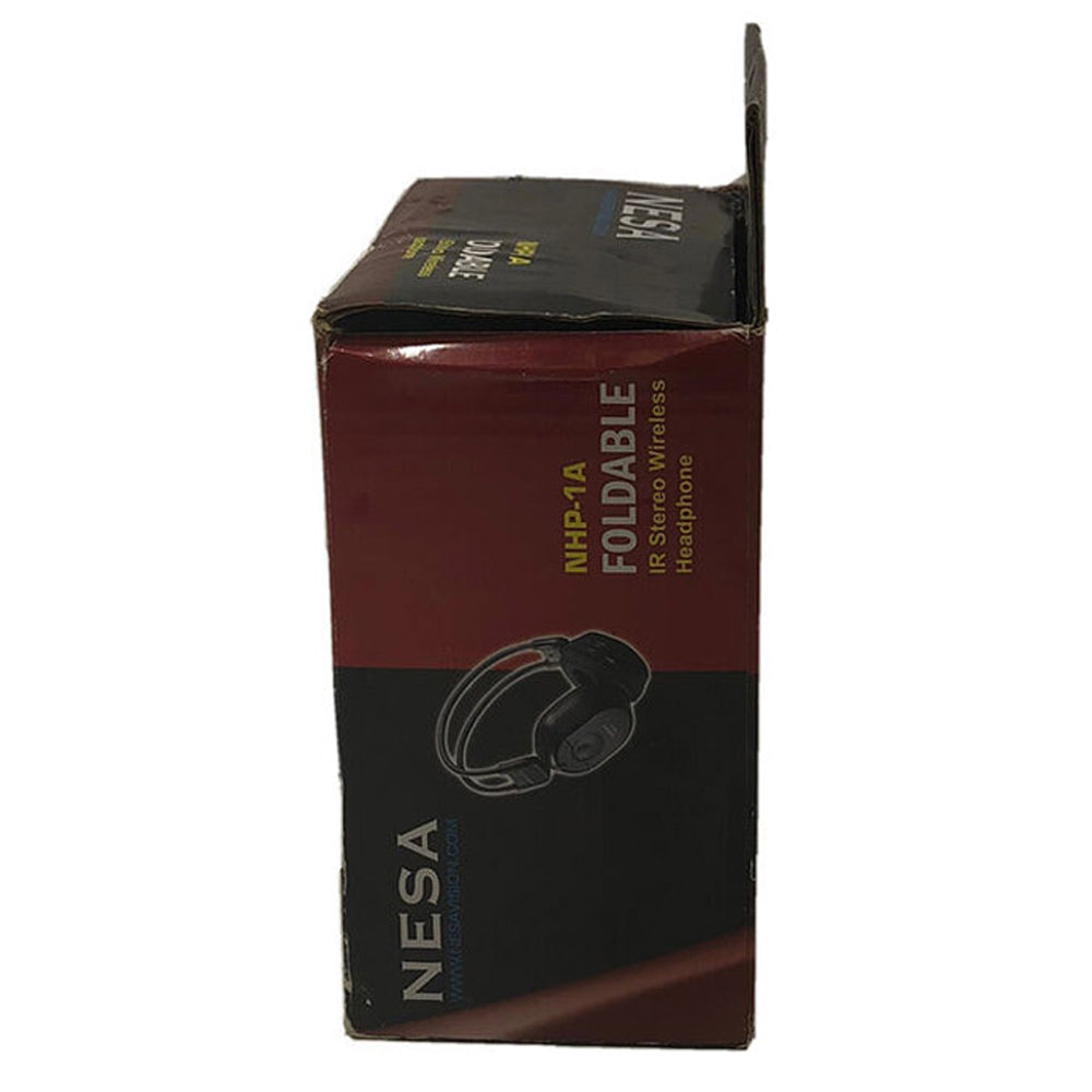 NESA NHP 1A Foldable Single Channel Infrared Wireless Headphones for TV Watching, Gaming & Home Theater Use