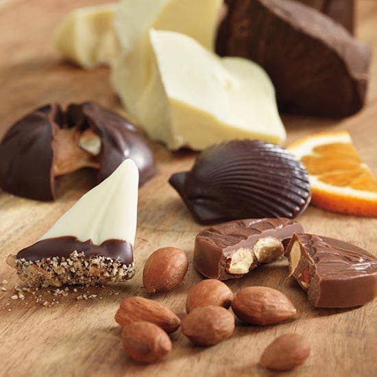 Premium Harbor Sweets Chocolate Gift Box - 10 Piece Assortment (3.5oz) - Gourmet Dark & Milk Chocolates for Holidays, Birthdays & Corporate Gifting