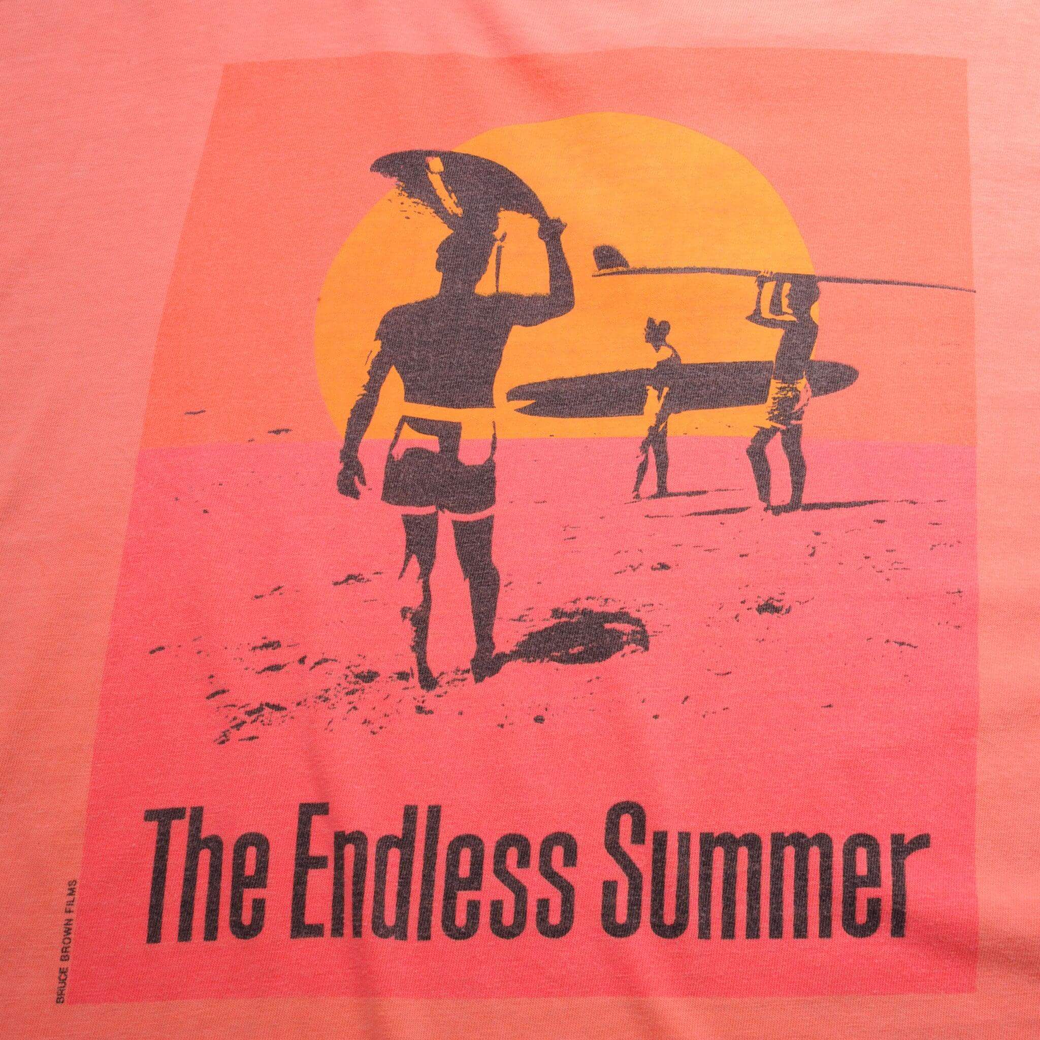 Vintage Crazy Shirt The Endless Summer Surf Henley T-Shirt 1980s XL Made in USA - Retro Surf Style for Beach, Music Festivals & Casual Wear