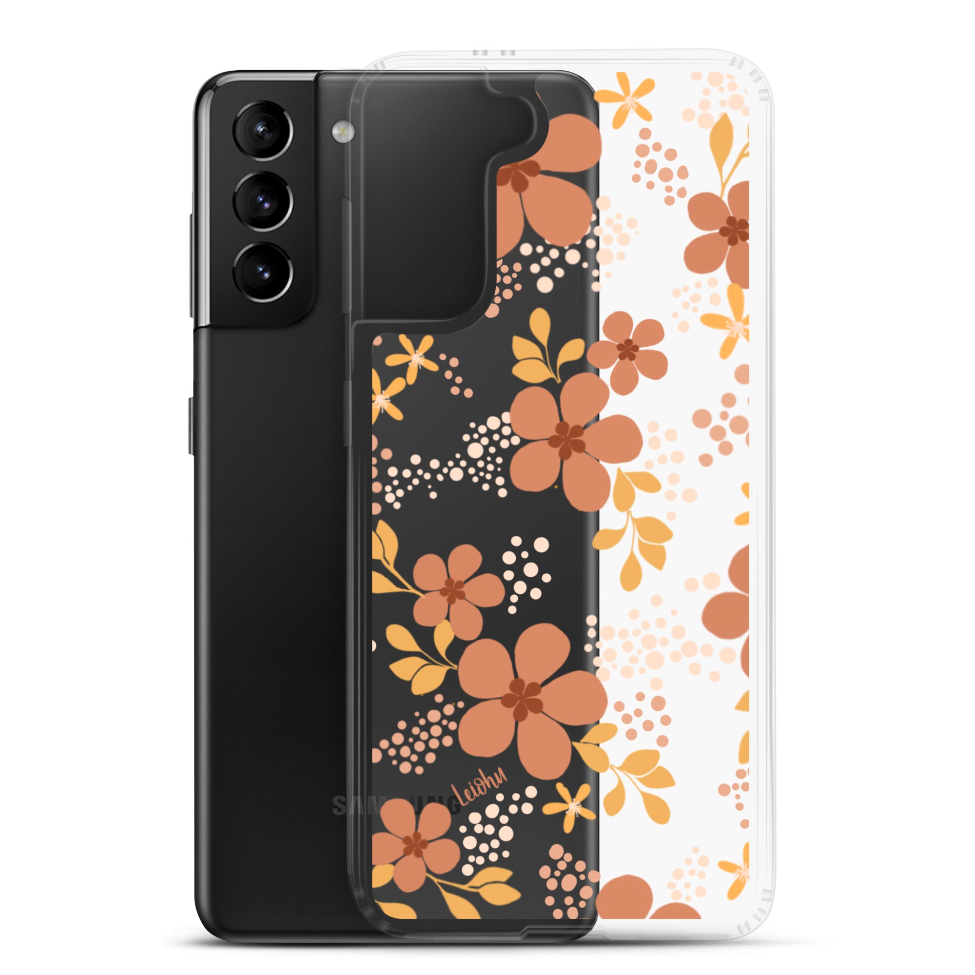 Groovy Pua Clear Protective Phone Case for Samsung Galaxy S21/S20/Note 20 - Slim & Scratch-Resistant Cover for Everyday Use, Work & Travel
