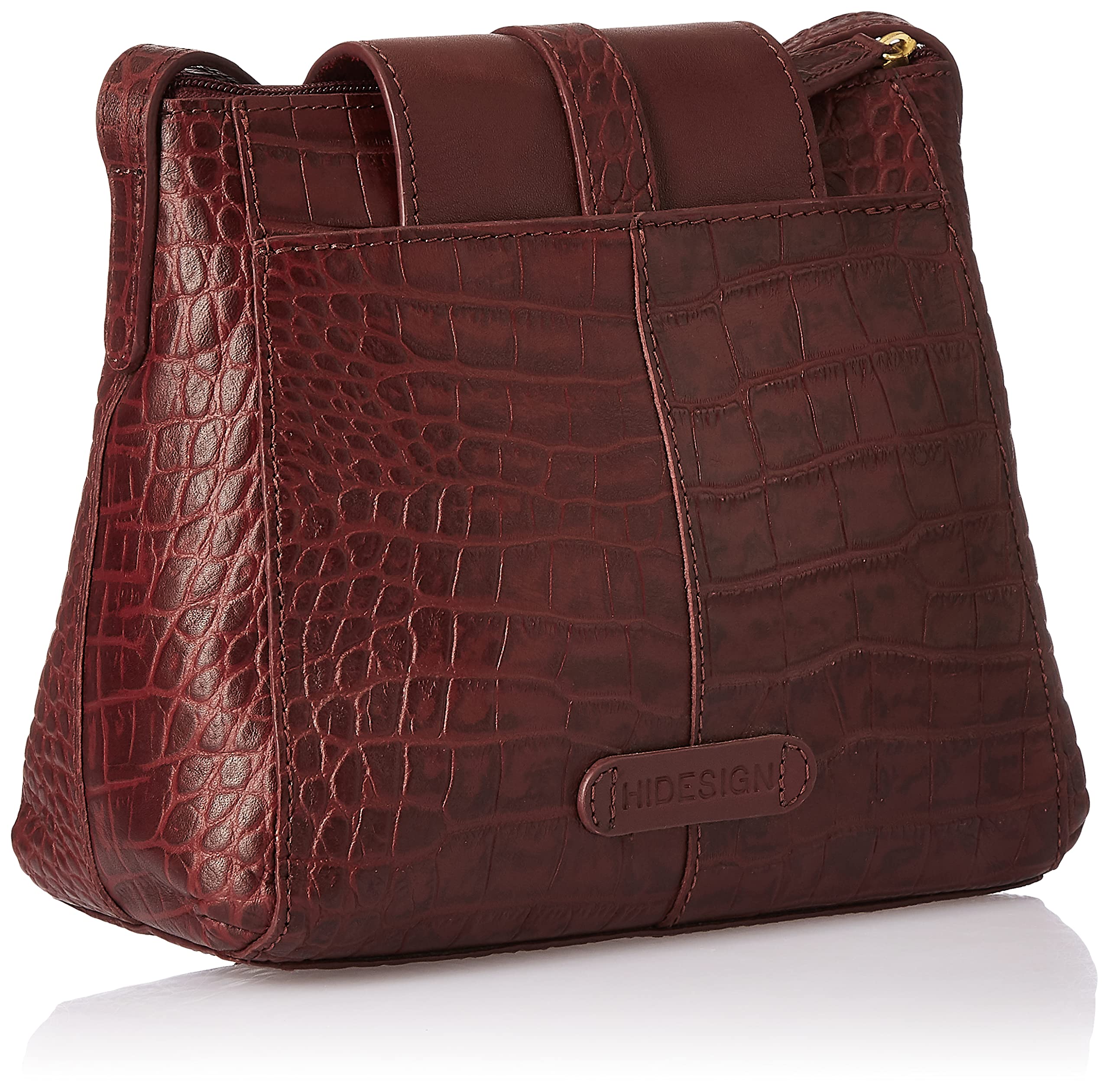 Hidesign Genuine Leather Sling Bag for Women & Men - Stylish Crossbody Shoulder Bag in Red - Perfect for Travel, Work & Everyday Use