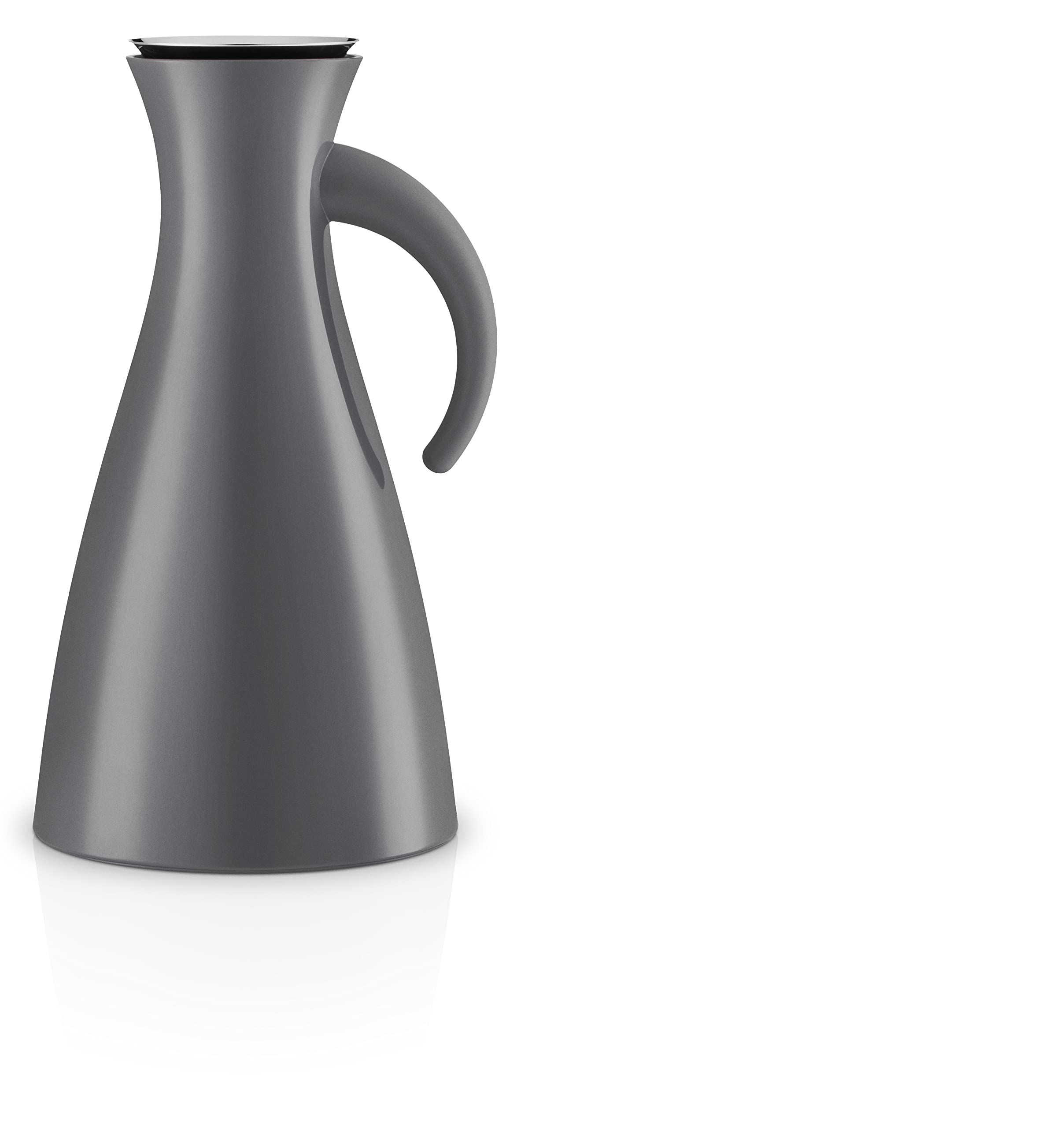 Eva Solo Vacuum Insulated Tea & Coffee Jug - 1L Thermal Pot with Mug & Accessories, Grey (502915) - Perfect for Home, Office, and Outdoor Use