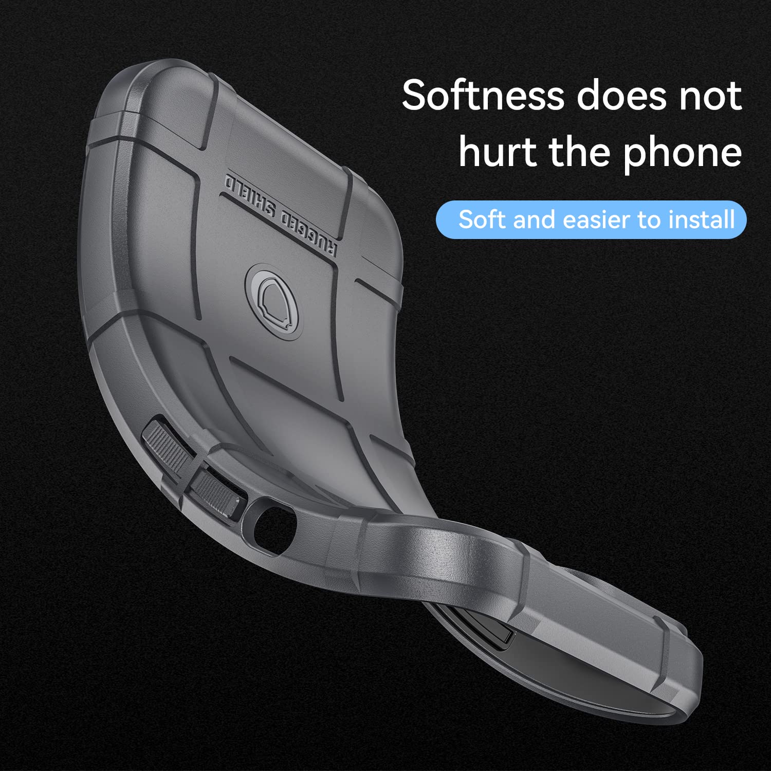 Military Grade Shockproof Galaxy M23/F23 Case - Drop-Tested Protective Cover with Camera Lens Shield (HD Gray) - Perfect for Outdoor Activities, Work & Daily Use