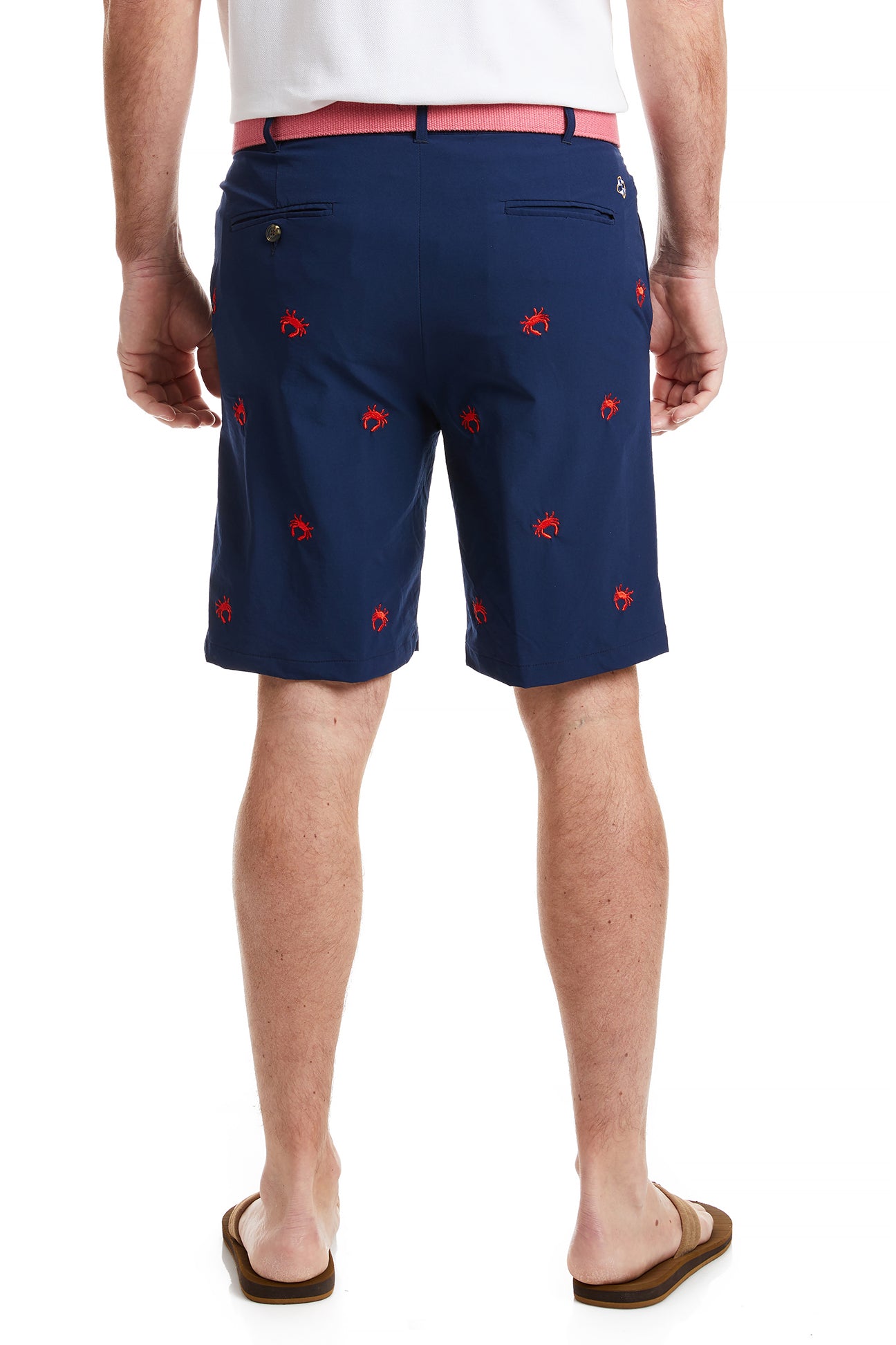 ACKformance Short Nantucket Navy with Red Crab - Comfortable Men's Casual Shorts for Summer Beach, Golf & Outdoor Activities