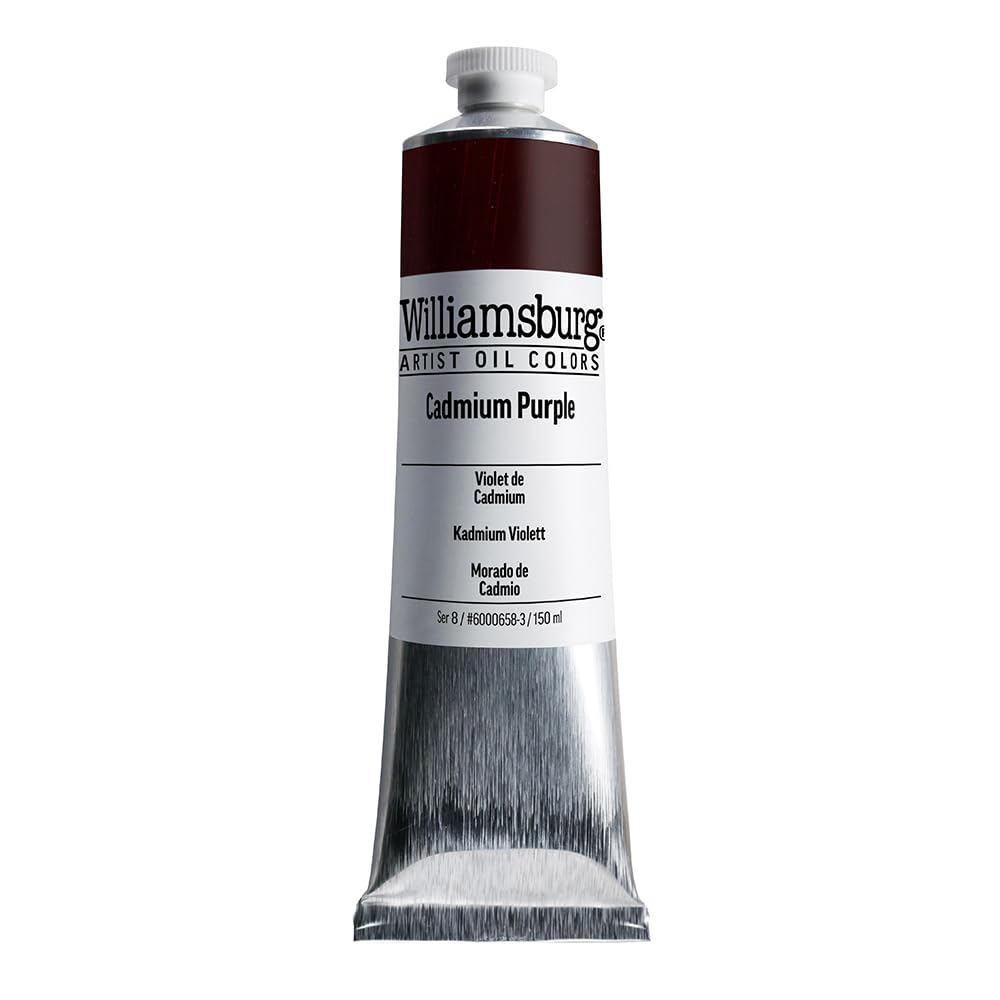GOLDEN Williamsburg Artist Oil Colors - Cadmium Purple (150 ml Tube) | Professional Opaque Oil Paint for Canvas Painting & Fine Art