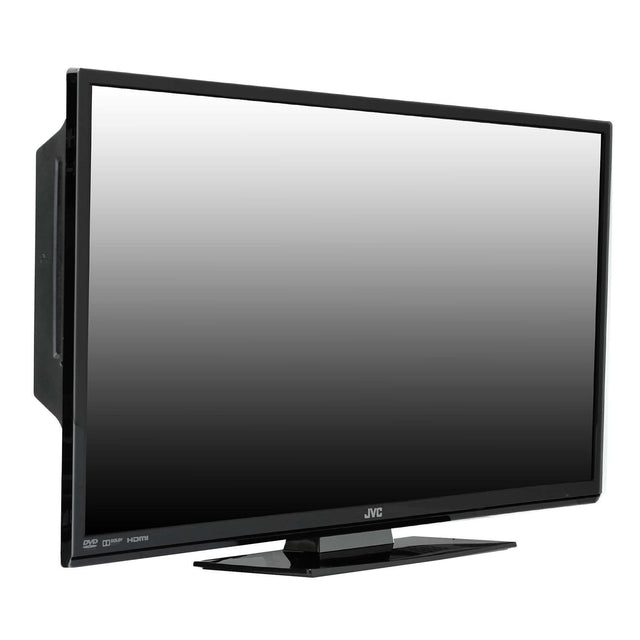 JVC LT-24DE73 24 Inch 720P LED HDTV with Built-in DVD Player - 60Hz Refresh Rate for Bedroom, Kitchen, or Dorm Room Entertainment