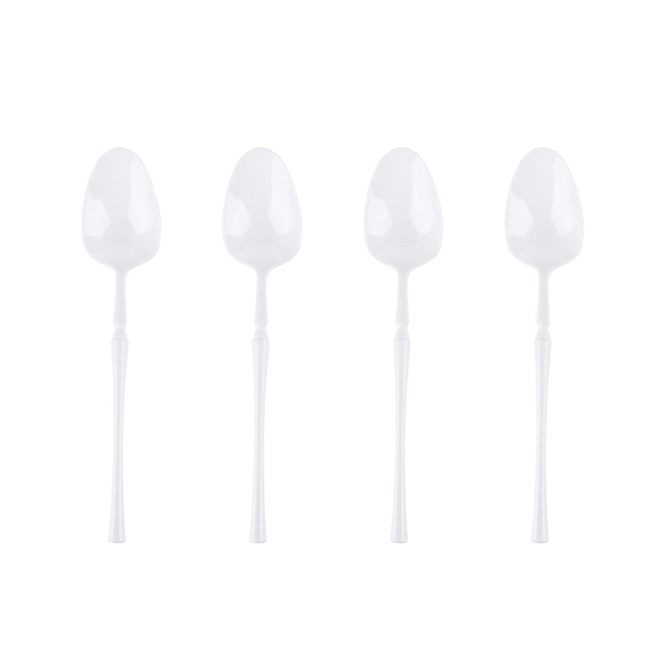 Premium Infinity Collection White Flatware Set - 32-Piece Stainless Steel Cutlery for Elegant Dining, Parties & Everyday Use