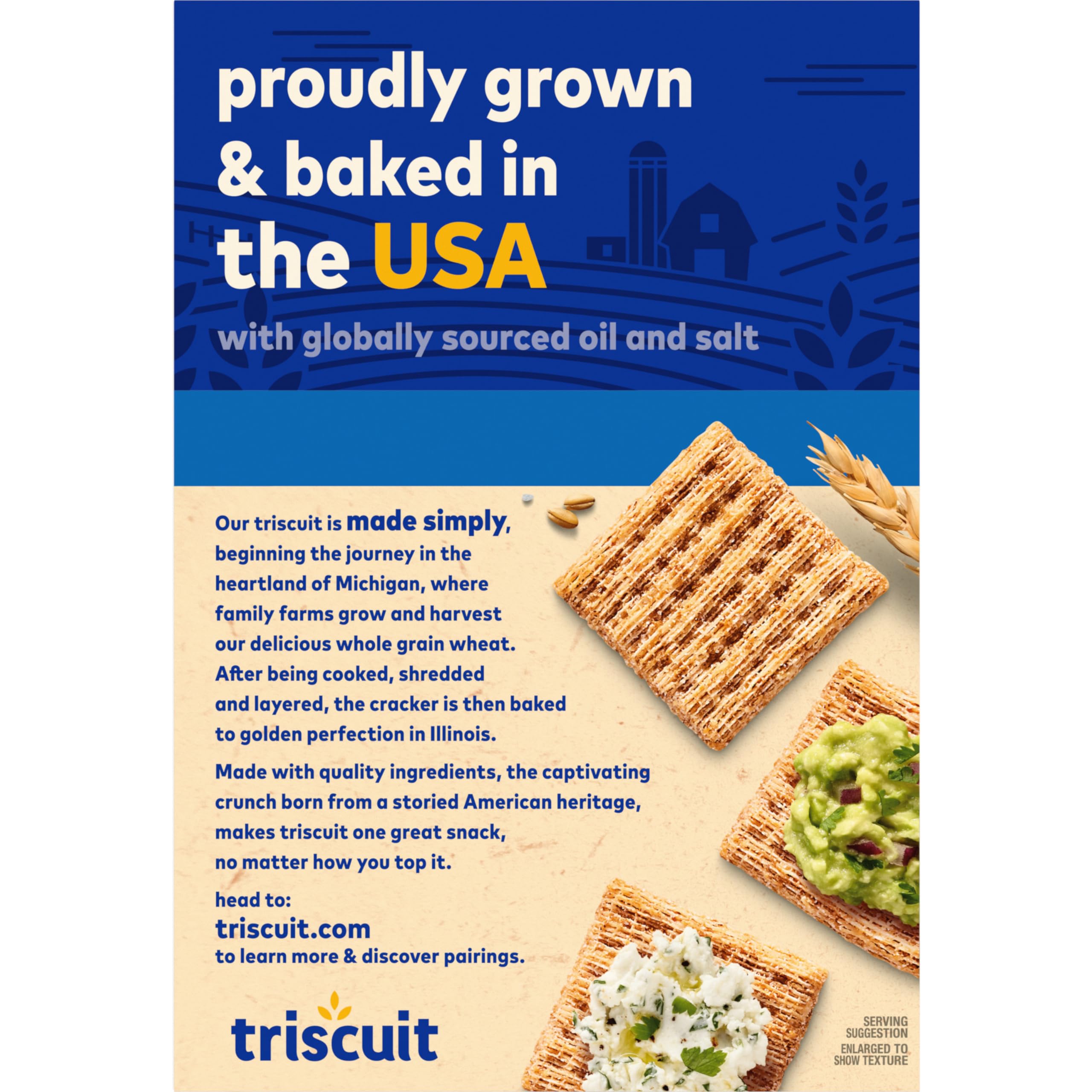 Organic Triscuit Original Whole Grain Wheat Crackers | Vegan & Gluten-Free Snacks | Bulk Lunchbox & Office Snacks | 6-7 oz Box (Pack of 6) | Perfect for Healthy Snacking, Parties & On-the-Go