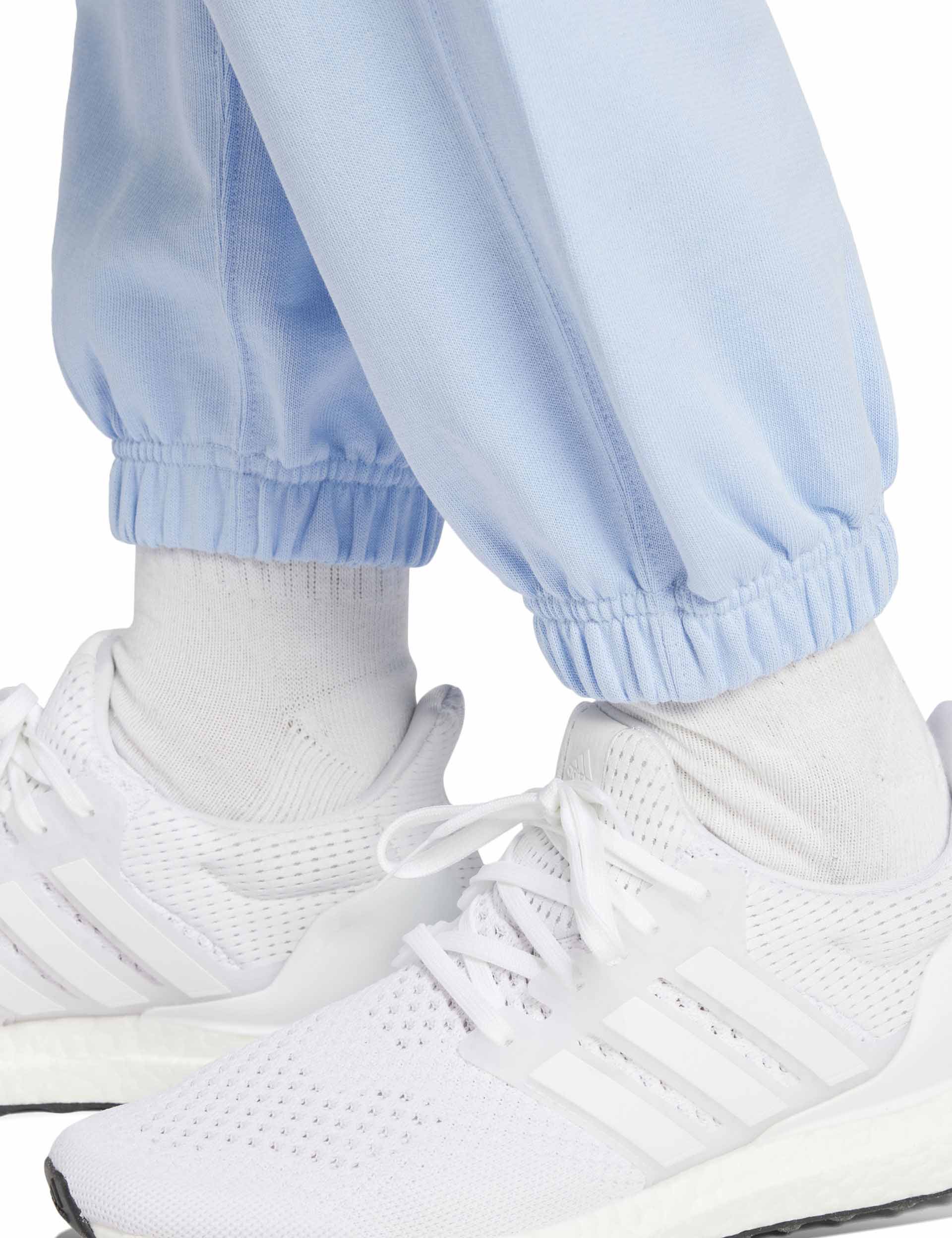 ALL SZN French Terry Loose Joggers for Women - Glow Blue | Comfortable Lounge Pants for Yoga, Running & Casual Wear