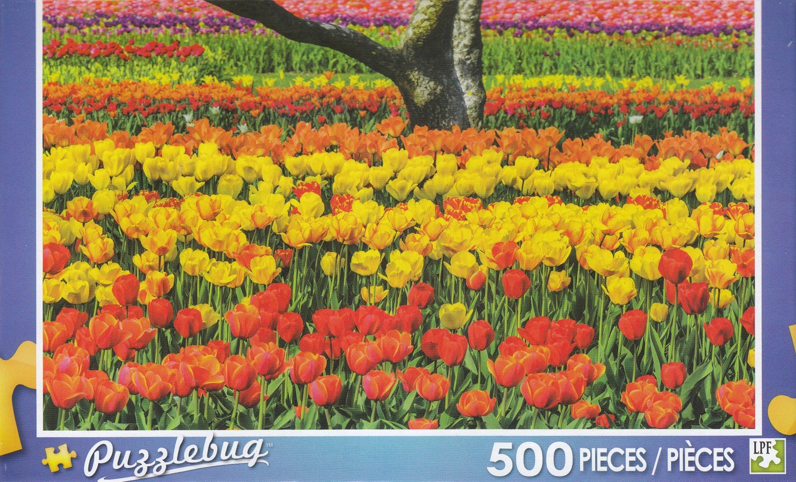 Puzzlebug 500 Piece Jigsaw Puzzle - Colorful Tulips Floral Art for Adults & Teens - Perfect for Family Game Night, Stress Relief & Home Decor