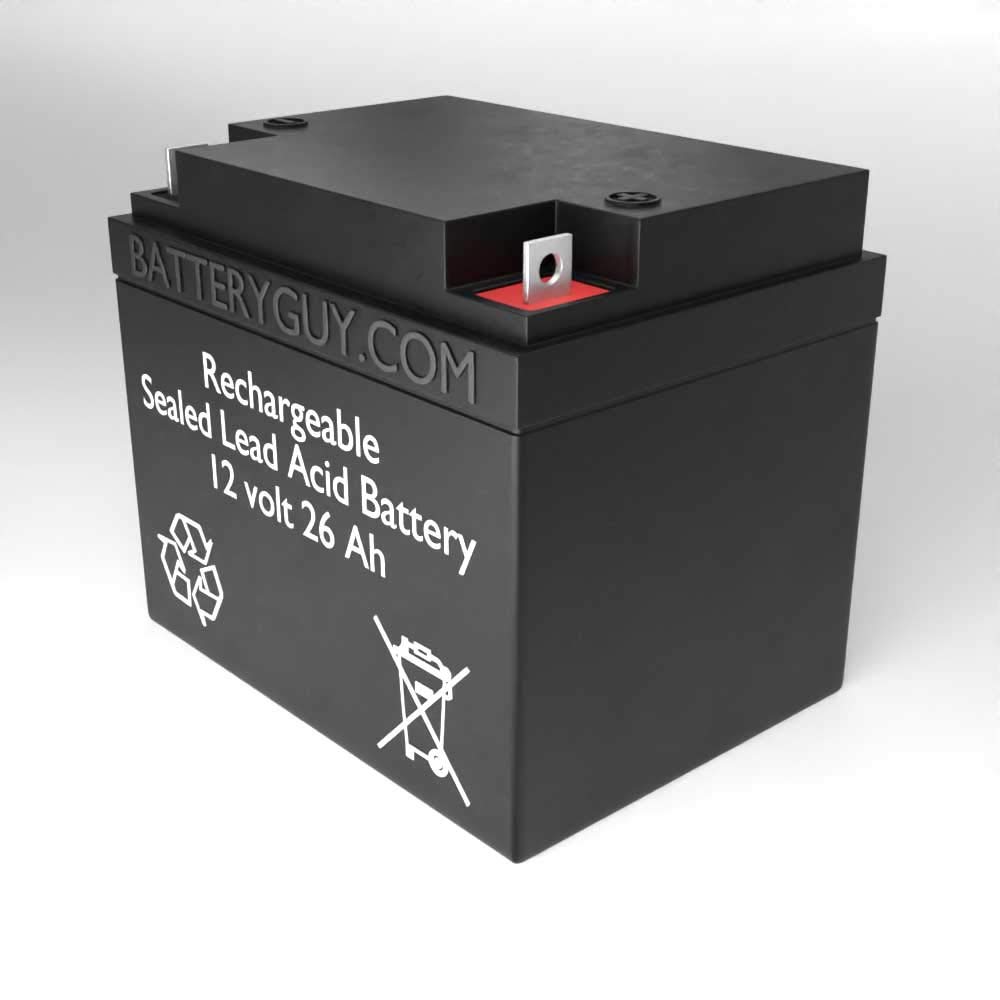 SLAA12-26NB Replacement 12V 26Ah SLA Battery 6-Pack - Sealed Lead Acid Rechargeable Battery for Solar Power, Emergency Backup & UPS Systems
