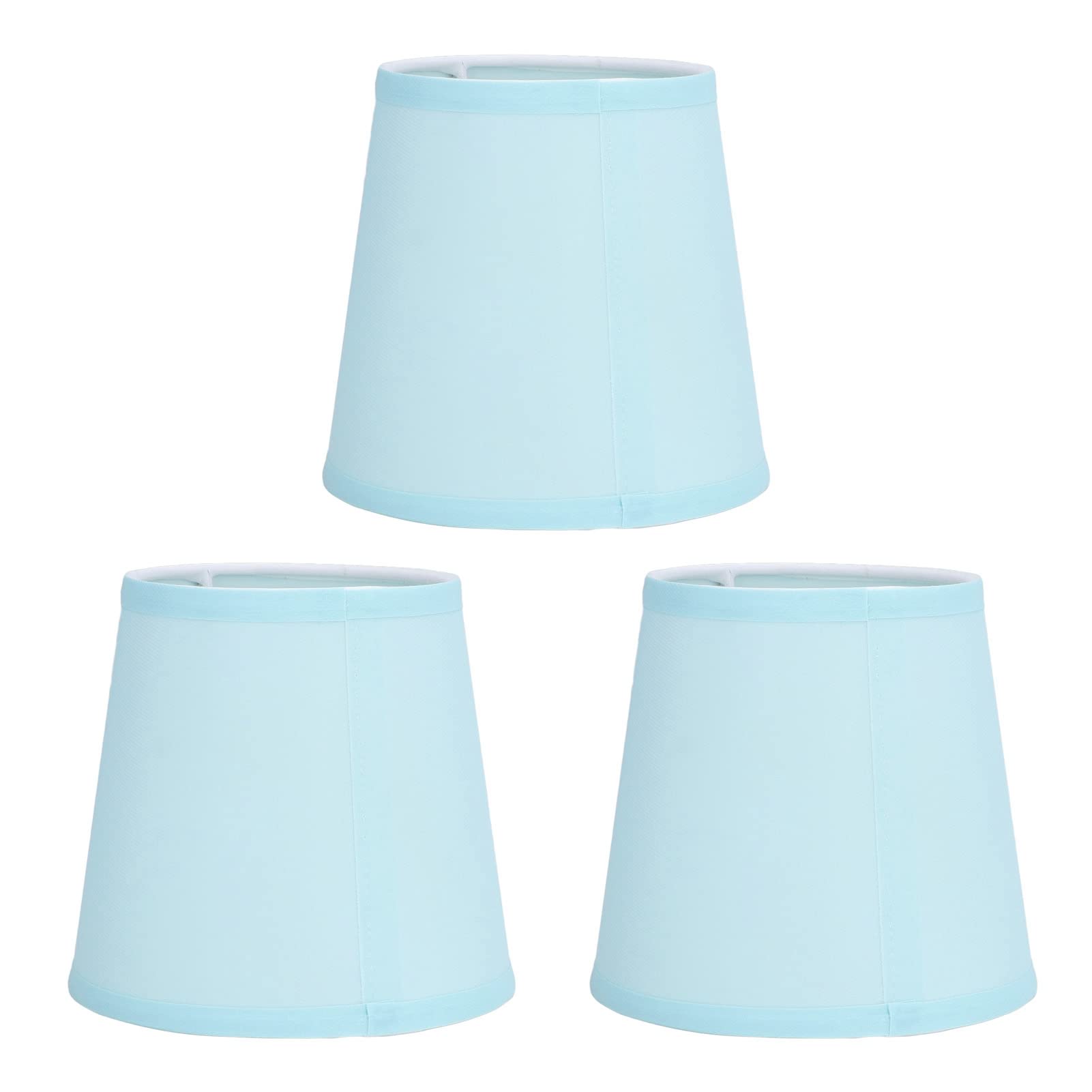 3-Piece Modern Barrel Lamp Shade Set - Cloth Chandelier Shades for Candelabra, Table & Desk Lamps - Perfect for Living Room, Bedroom & Dining Room Lighting Decor