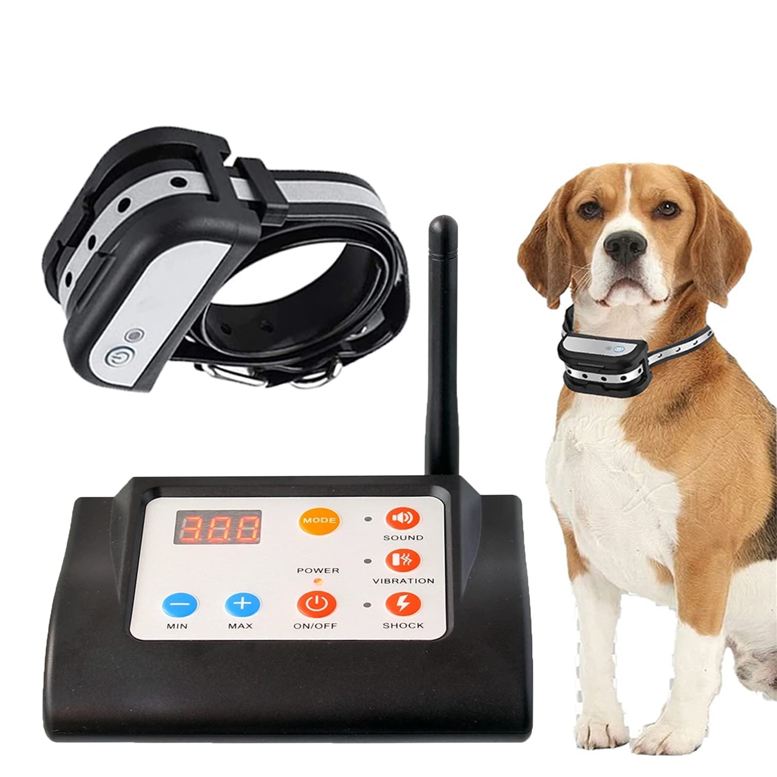2 in 1 Electric Wireless Dog Fence System - Adjustable Range Up to 2000 Feet, Waterproof Pet Containment Boundary with Training Collar Receiver - Safe & Harmless for All Dogs - Perfect for Outdoor Yard Training & Pet Safety