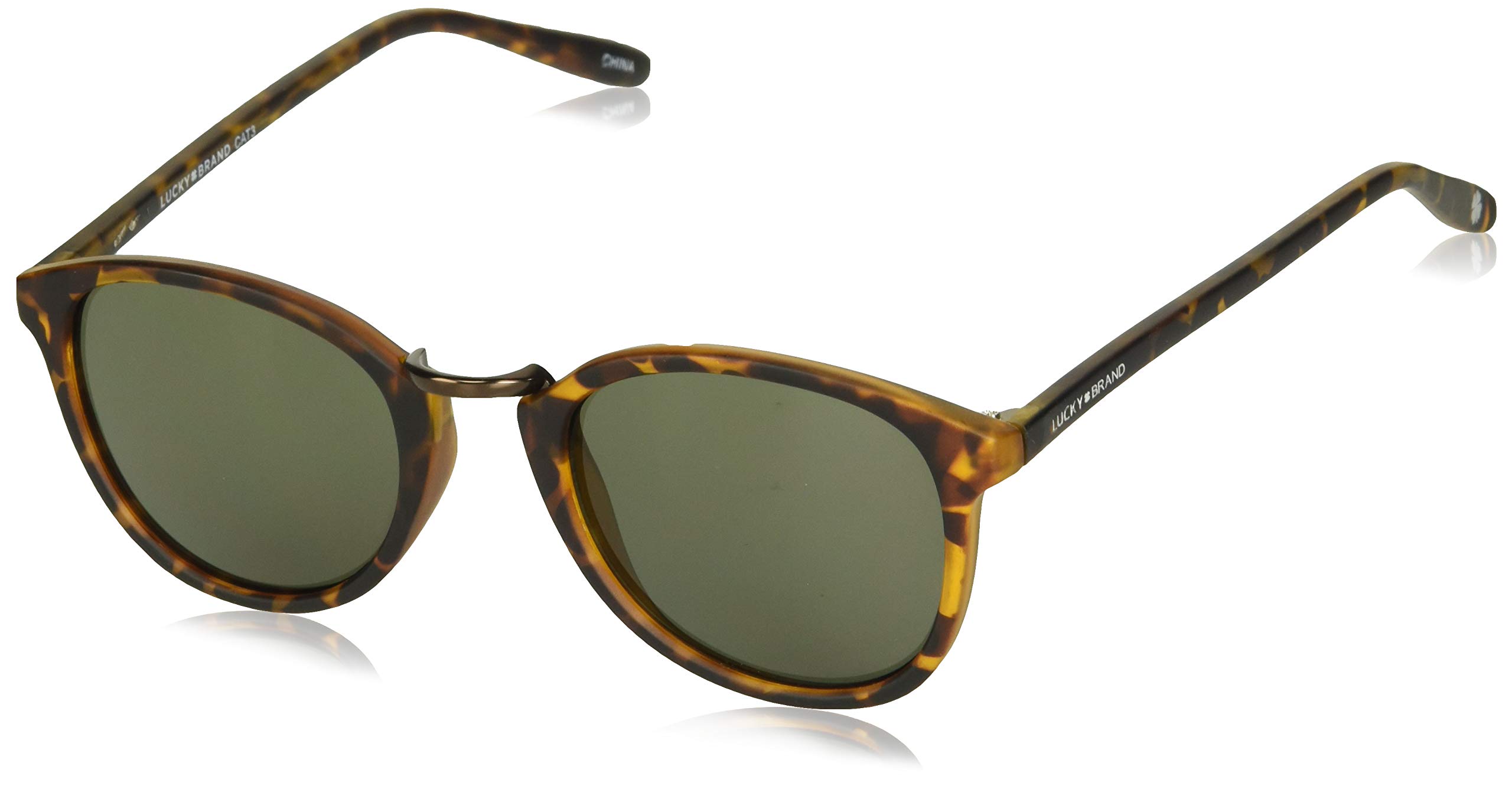Lucky Brand Indo Round Sunglasses for Women & Men – Vintage Retro UV Protection Shades – Perfect for Beach, Driving & Outdoor Activities