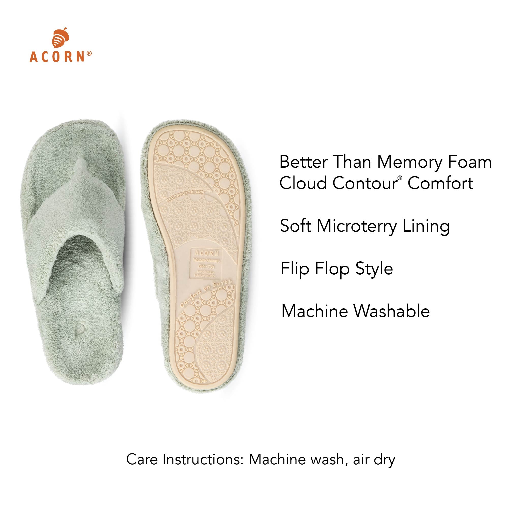 Comfortable Women's Spa Flip Flop Slippers - Soft Memory Foam Sandals for Relaxation at Home, Beach & Poolside Use
