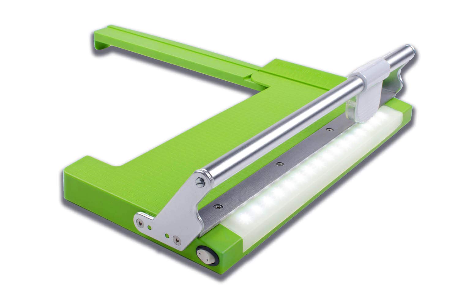 CutterPillar Crop Paper Trimmer - Precision Paper Cutter for Cardstock, Construction Paper, Photos, Scrapbooking & Art Projects | Lightweight, Durable with Molded Ruler & Gear-Driven Rotary Blade | Perfect for Home Office, School Projects & DIY Crafts
