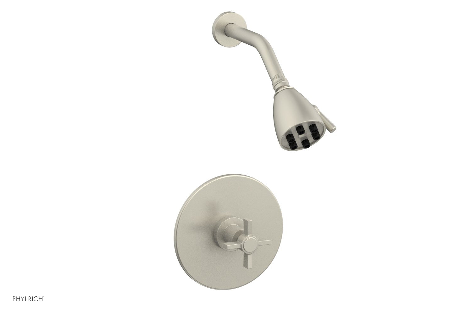 BASIC Pressure Balance Shower Set with Blade Cross Handle DPB3137 - Perfect for Modern Bathrooms & Spa-Like Shower Experience