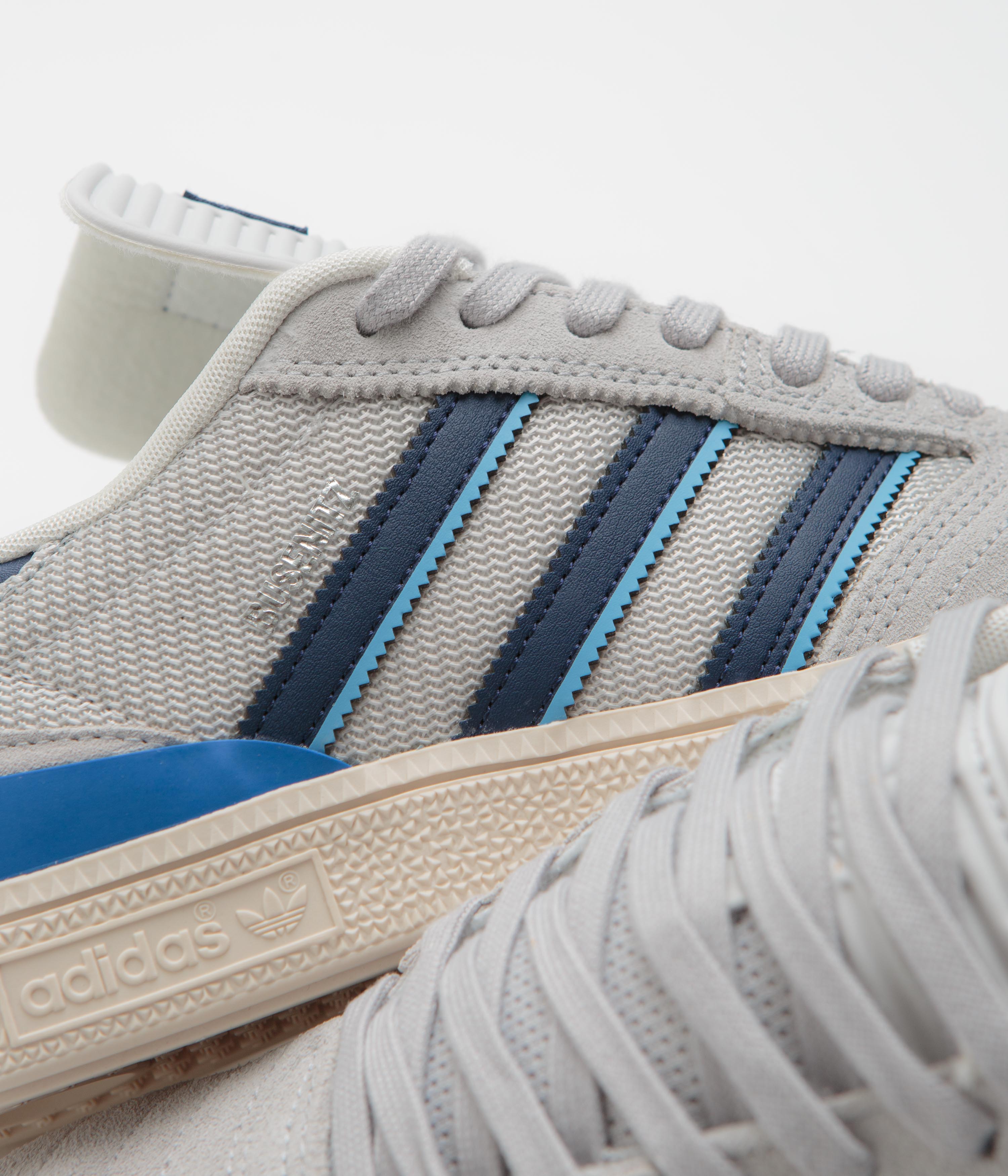 Adidas Busenitz Pro Skate Shoes for Men - Grey Two/Dark Blue/Chalk White | High-Performance Sneakers for Skateboarding & Streetwear Fashion