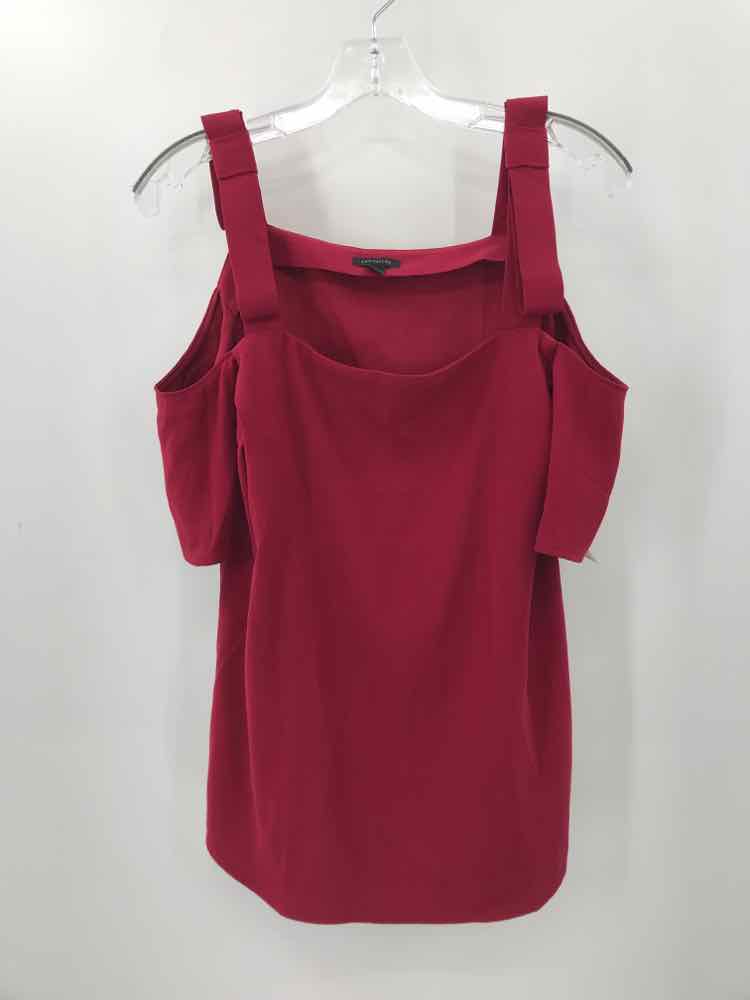 Pre-Owned Ann Taylor Red Blouse Size Small - Perfect for Work, Casual Outfits & Layering