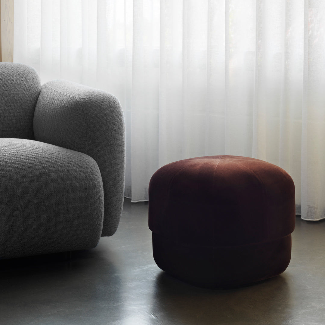 Velour Circus Pouf - Stylish and Comfortable Floor Seating for Kids' Rooms, Playrooms, and Living Rooms