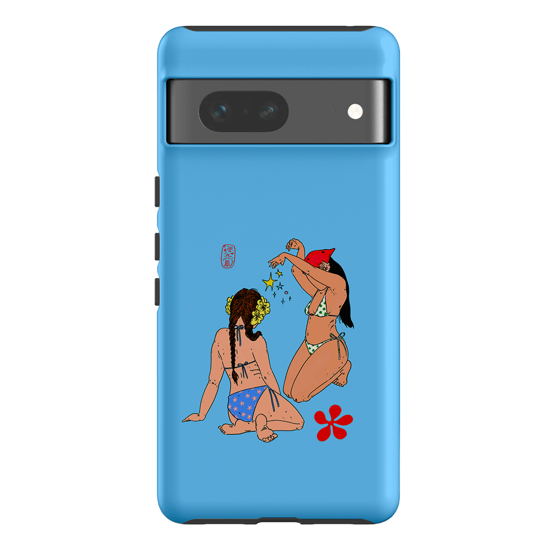 Babe Magic Blue Shockproof Phone Case for iPhone 15 Pro Max - Slim Protective Cover with Anti-Scratch Design | Perfect for Daily Use, Travel & Outdoor Activities